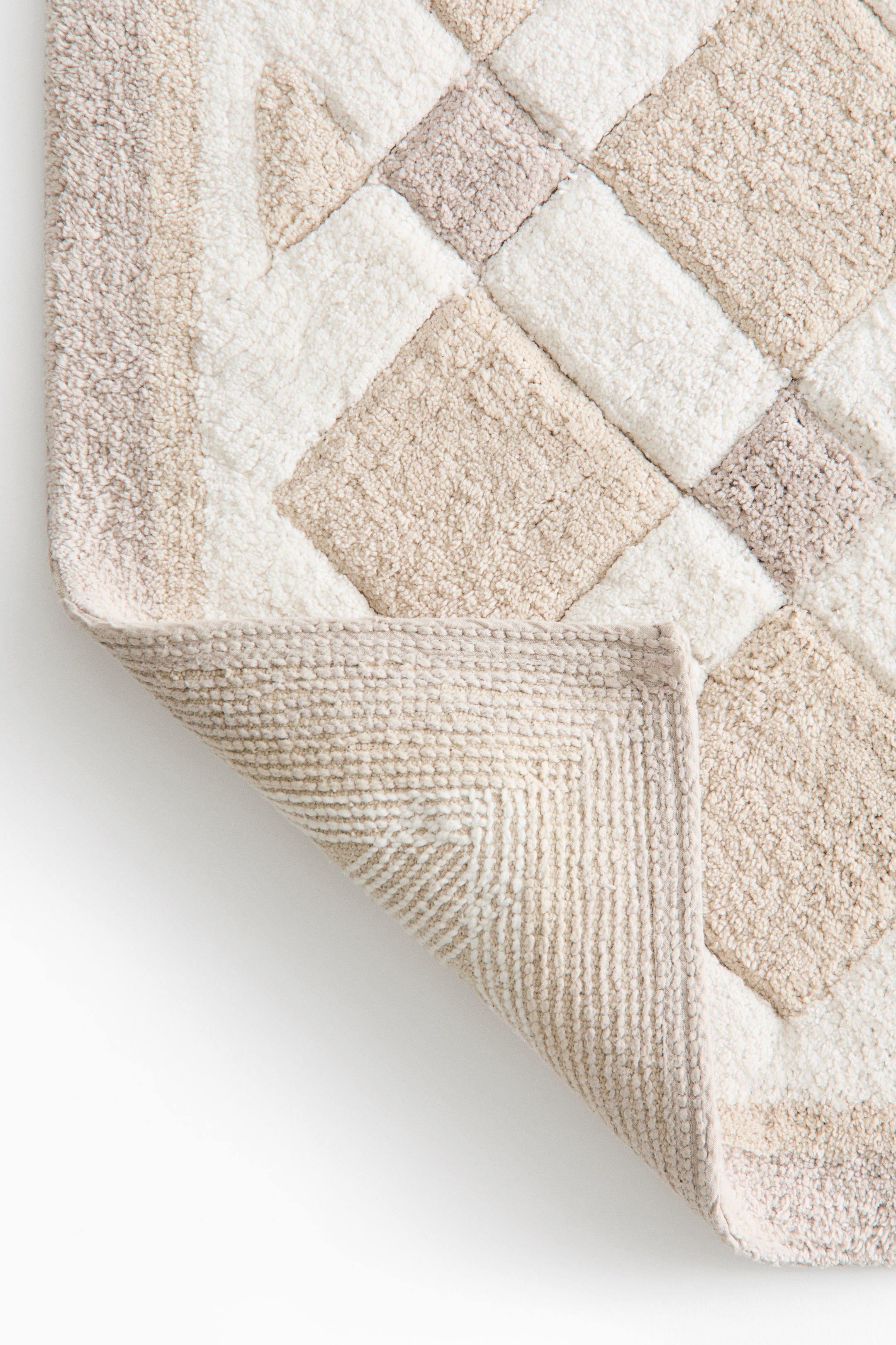 Tapis de bain en coton touffeté