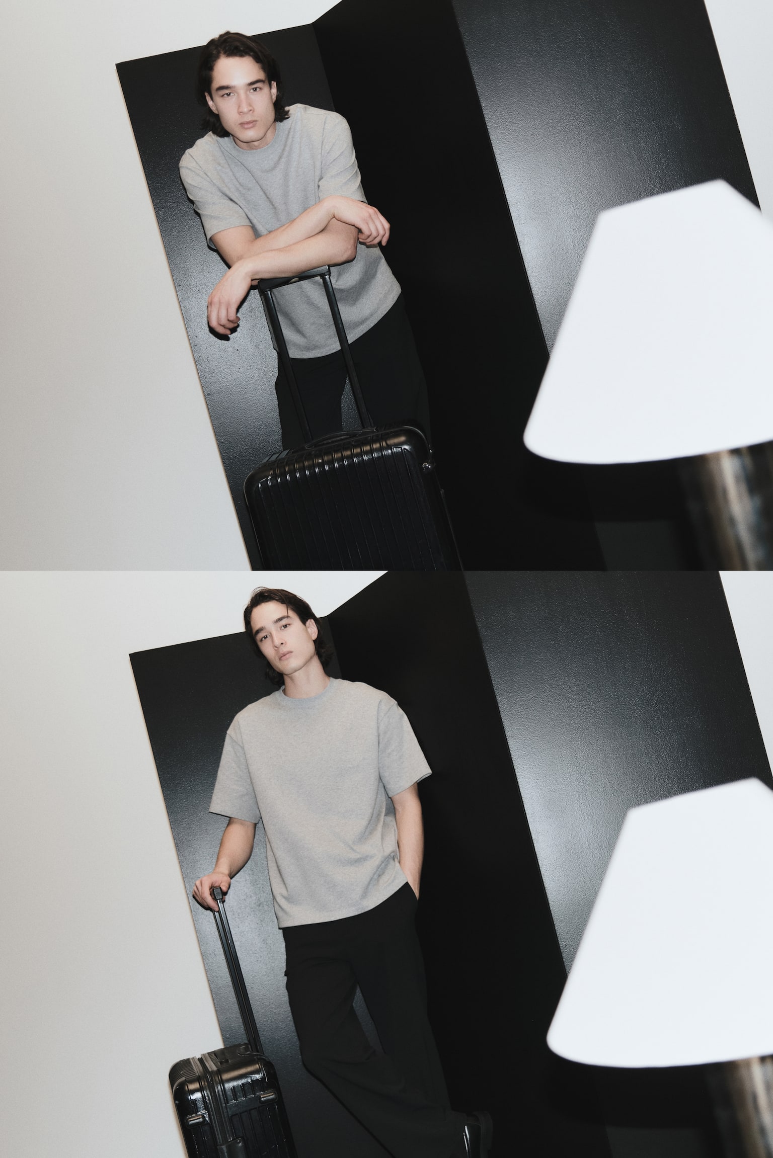 T-shirt Cooling Relaxed Fit - Cinzento mesclado/Preto/Bege escuro/Branco/Castanho escuro - 4