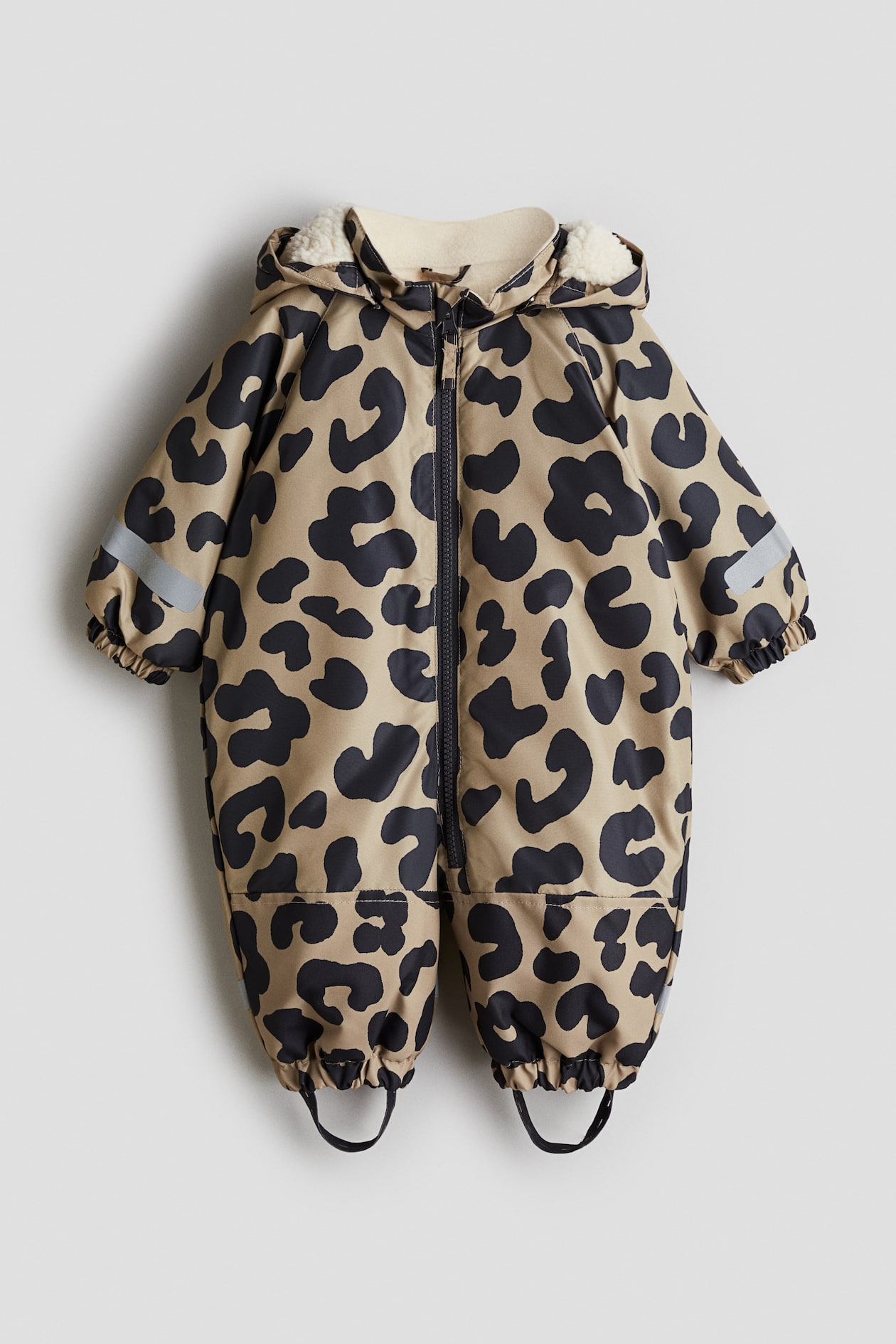 Wasserabweisender Overall - Beige/Leopardenprint - KINDER | H&M CH