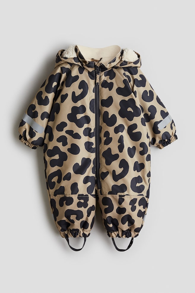 Water-repellent all-in-1 suit - Beige/Leopard print/Light blue/Winter/Beige/Dogs/Dark blue/Dinosaurs/Cream/Floral - 1