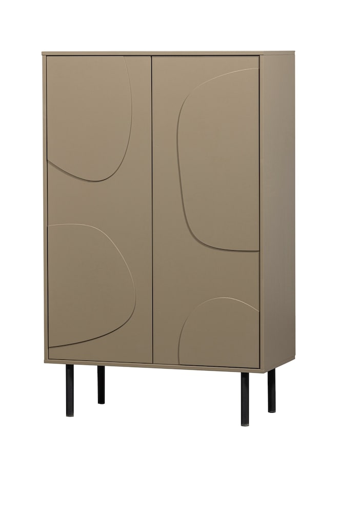 Cadiz Lagerschrank - Braun/Weiß - 1
