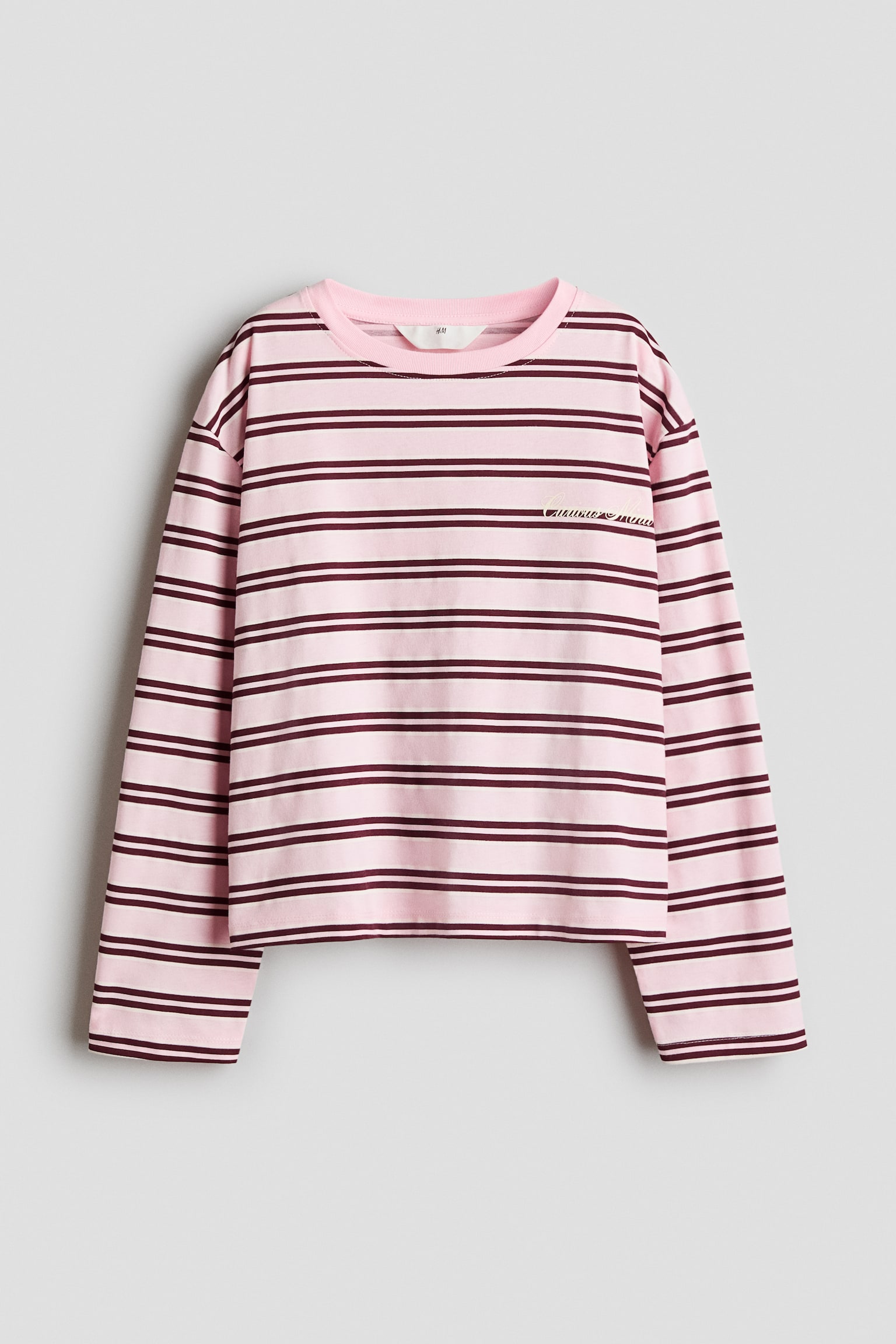 T-shirt à manches longues avec motif imprimé - Rose clair/Curious Mind