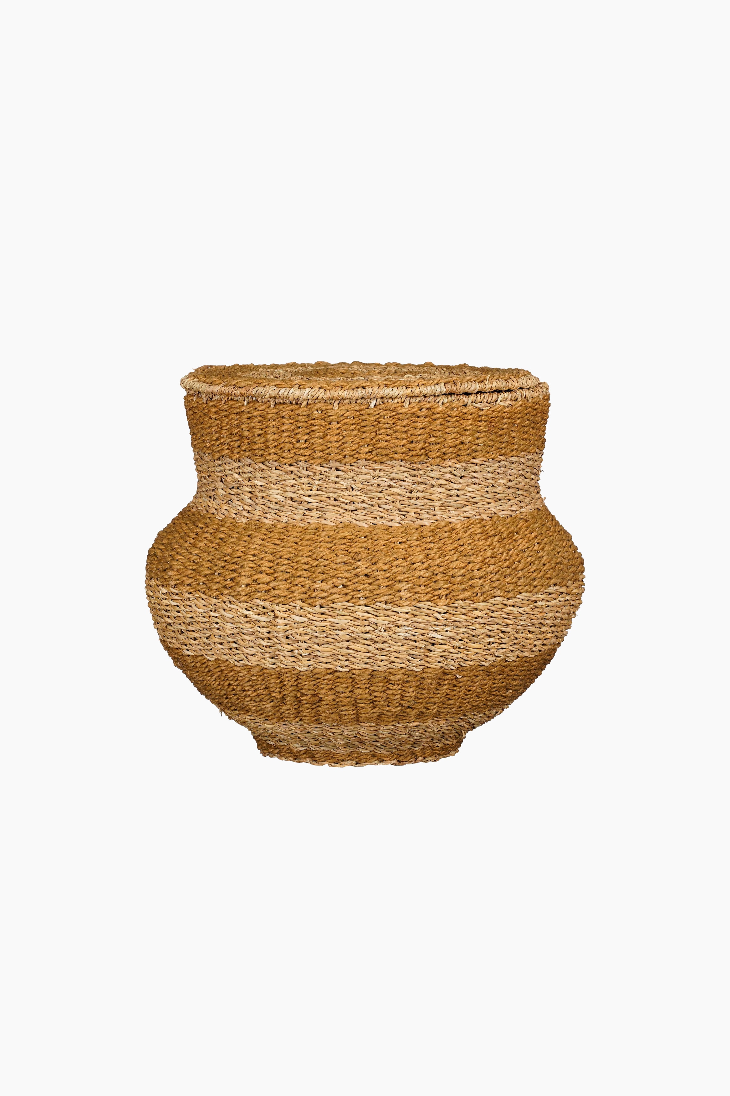 Mica Decorations - Cesta Con Tapa - Amarillo