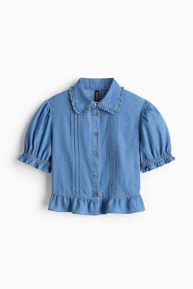 Denim Blouse - Light denim blue/Denim blue - 1