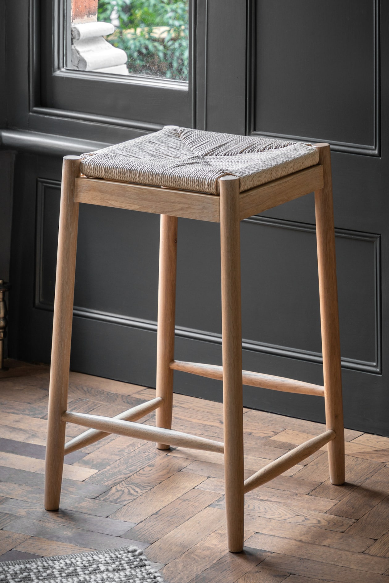 Natural Rope Wooden Stool at H&M Home | H&M GB