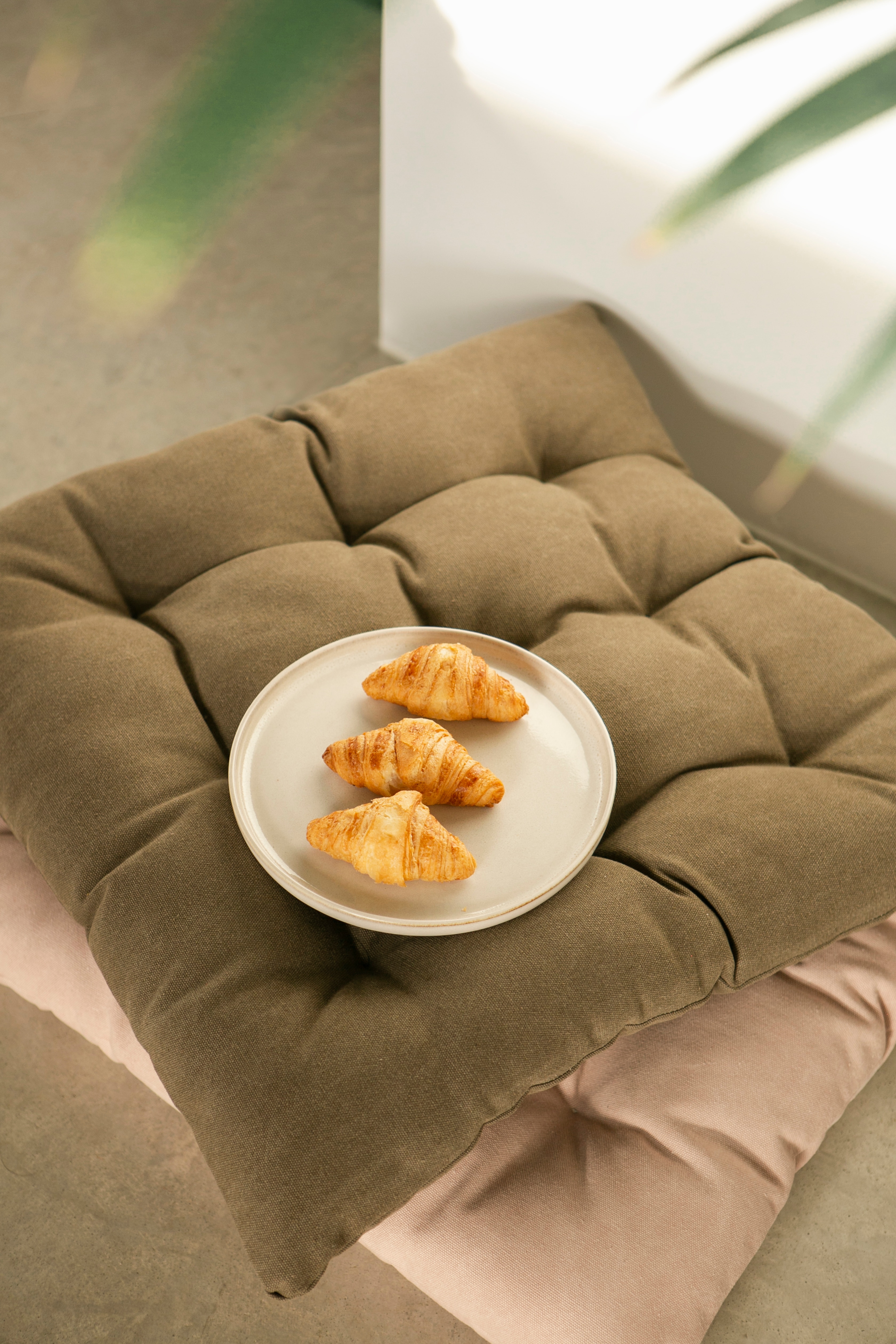 Cuscino Futon Da Pavimento - Marrone/Giallo/Blu/Taupe/Rosa