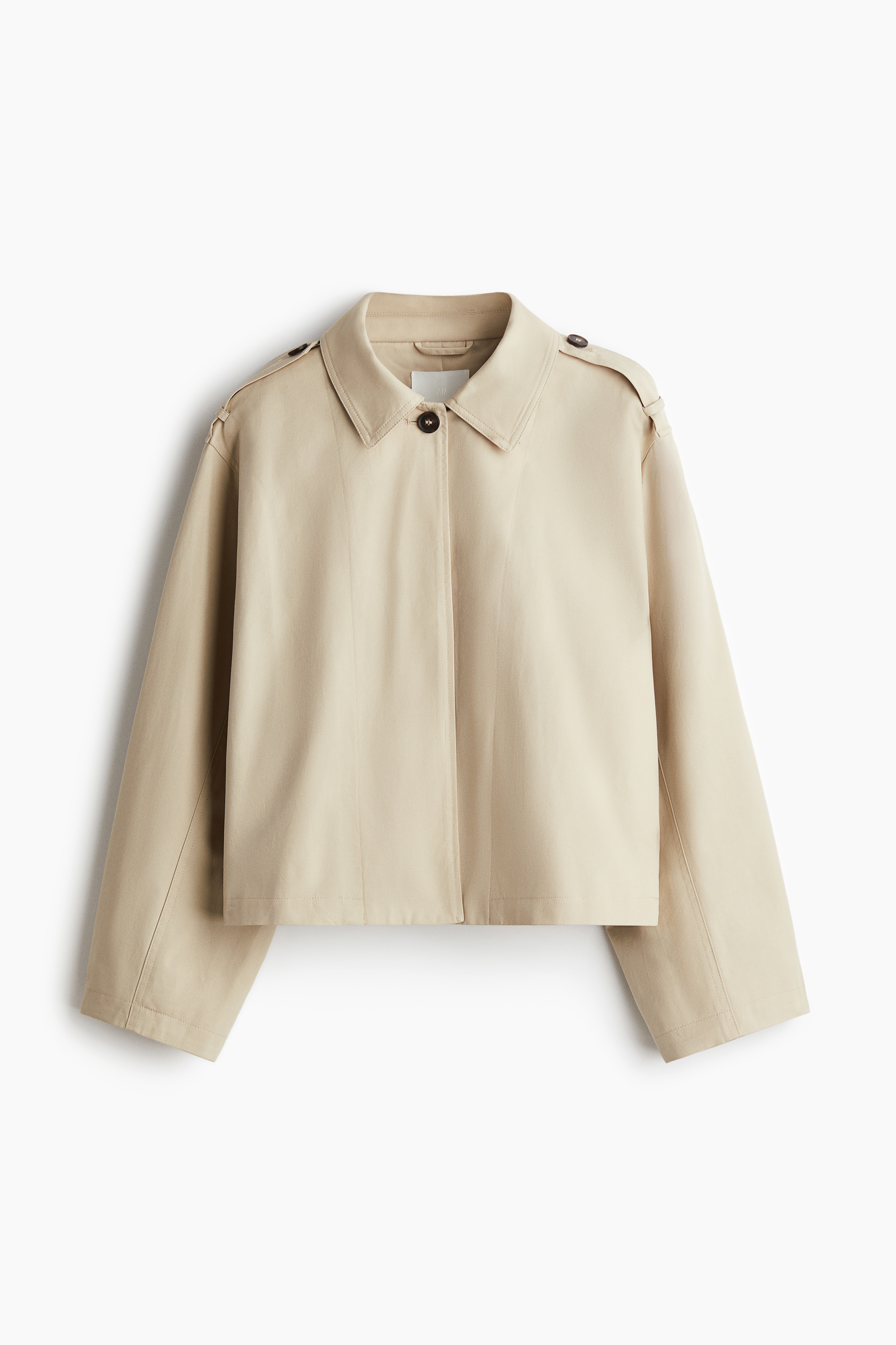 Oversized cotton jacketModel
