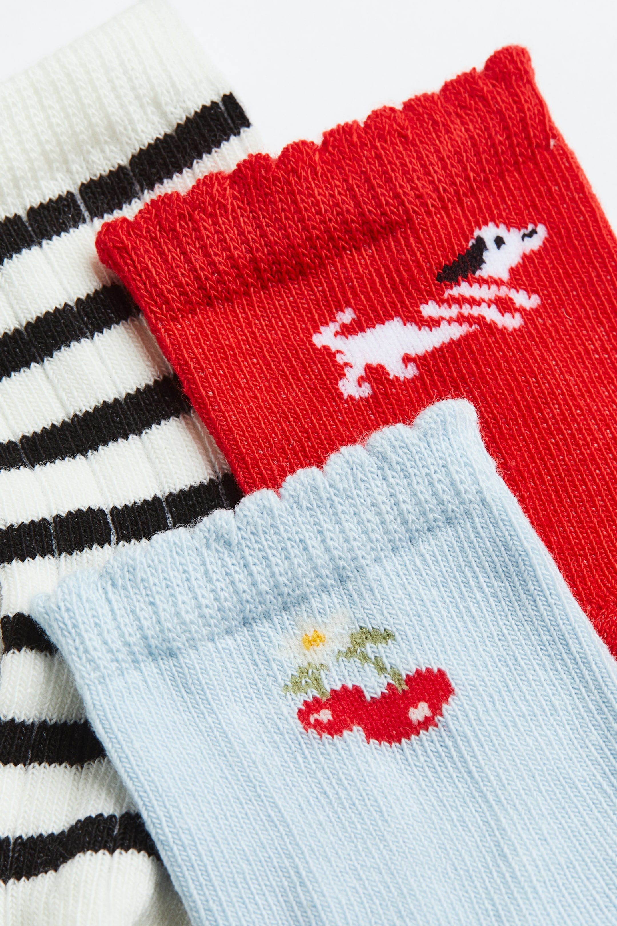 View larger image: 5-pack Socks - Red/Dog - Kids | H&M AU 2