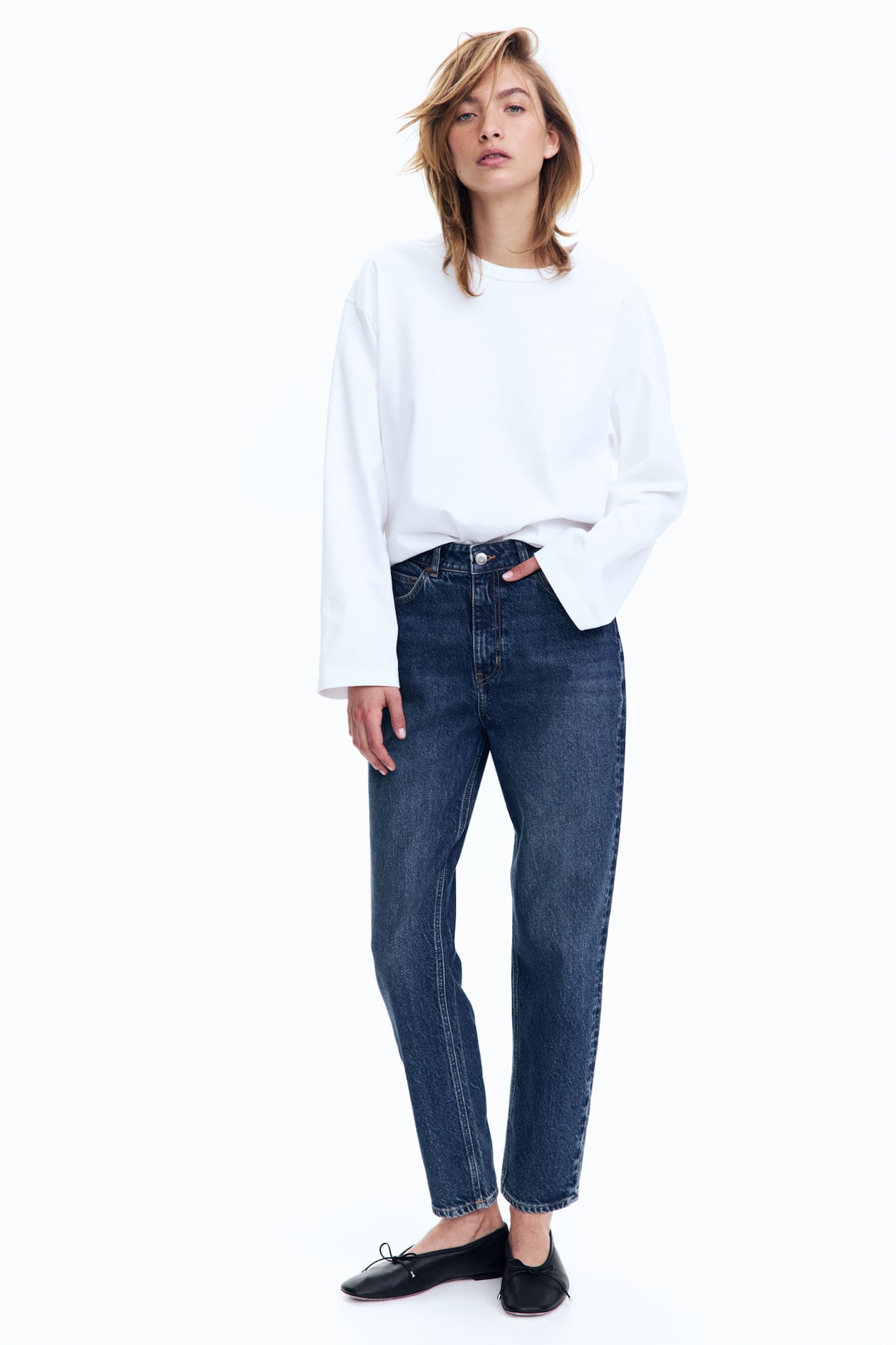 Mom Slim-Fit High-Waist Ankle Jeans
