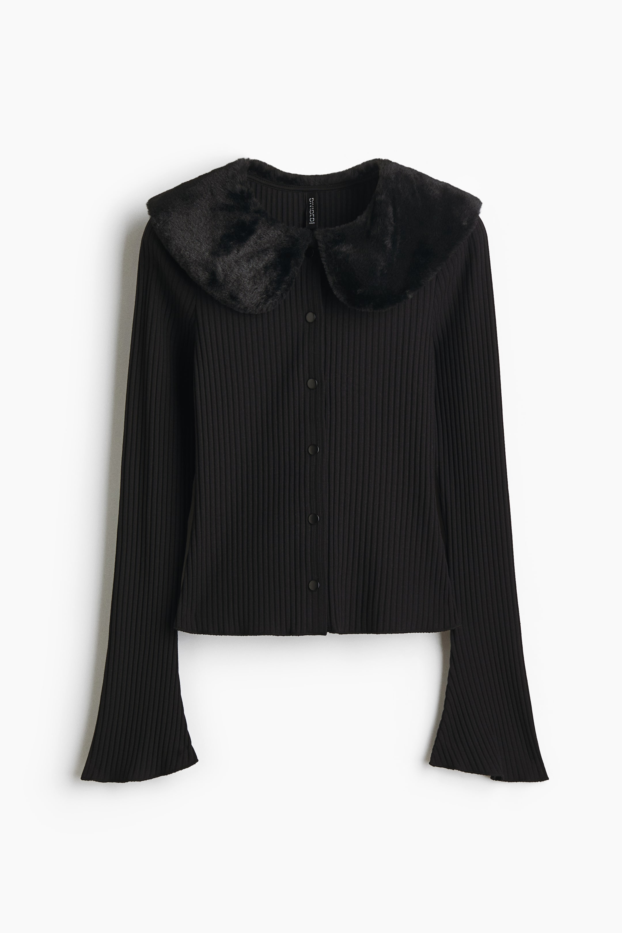 View larger image: Collared cardigan - Black - Ladies | H&M 5