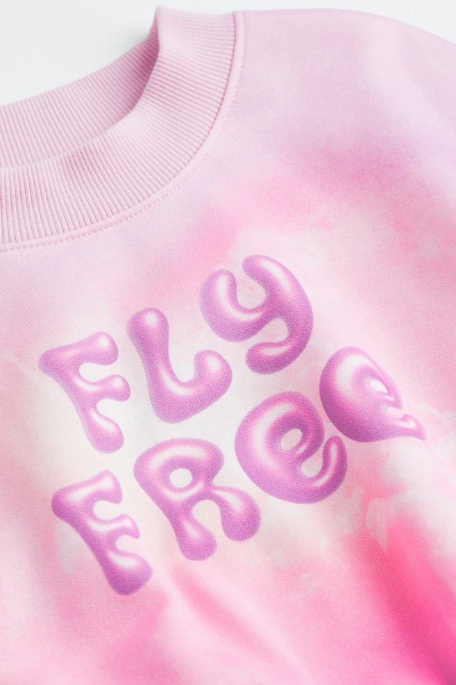 Boxy sweatshirt - Lys rosa/Fly Free/Orange/Lys rosa/Lysegul/Blokfarvet/Lys turkis/Dalmatiner/dc/dc - 3