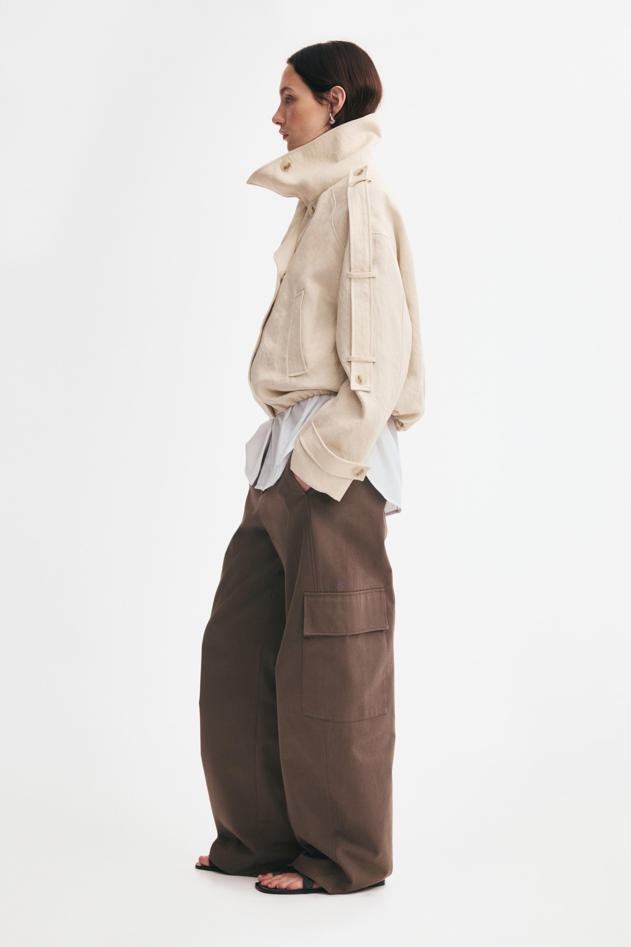 Женские куртки H&M Oversized Trench Jacket — фото 6