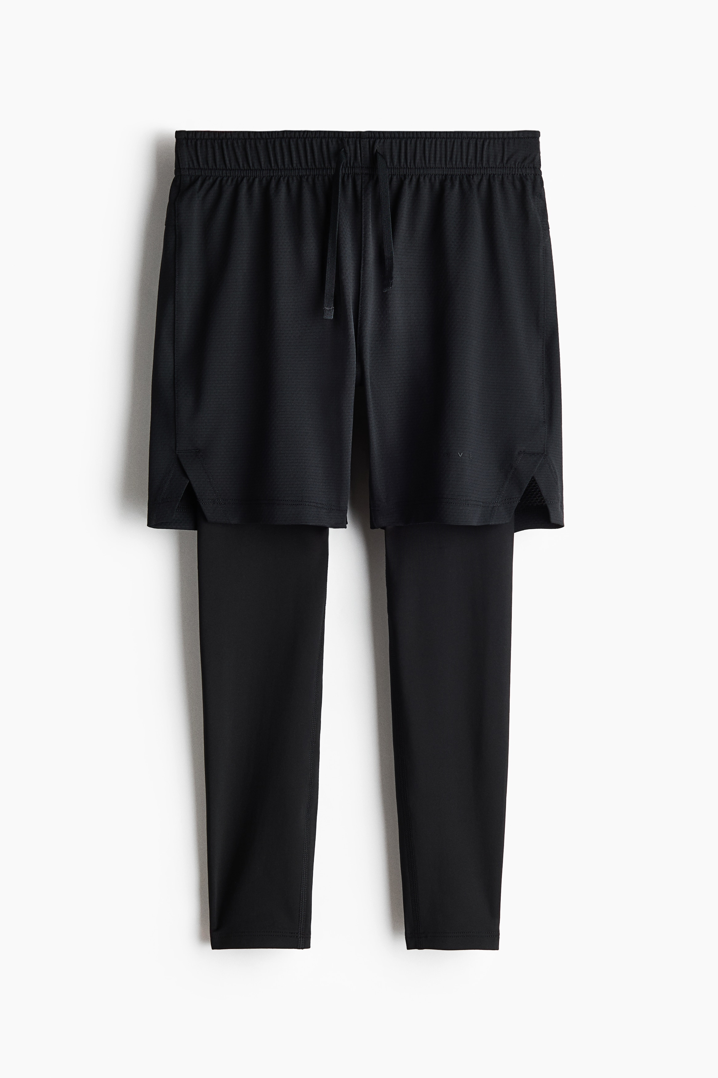 Layered football tights with ThermoMove™ - Black