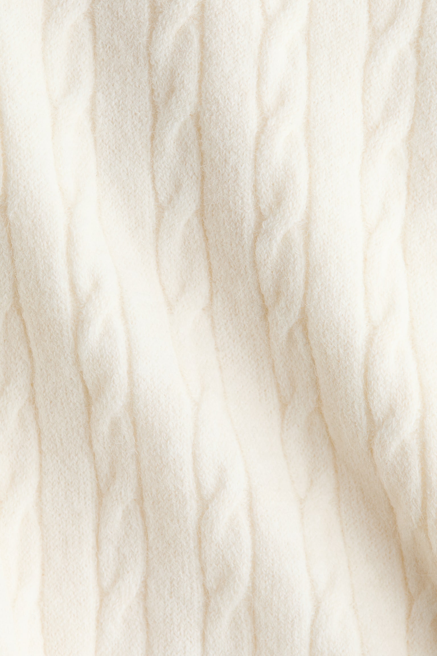 Cable-knit dress - Cream/Black/Dark grey marl - 3