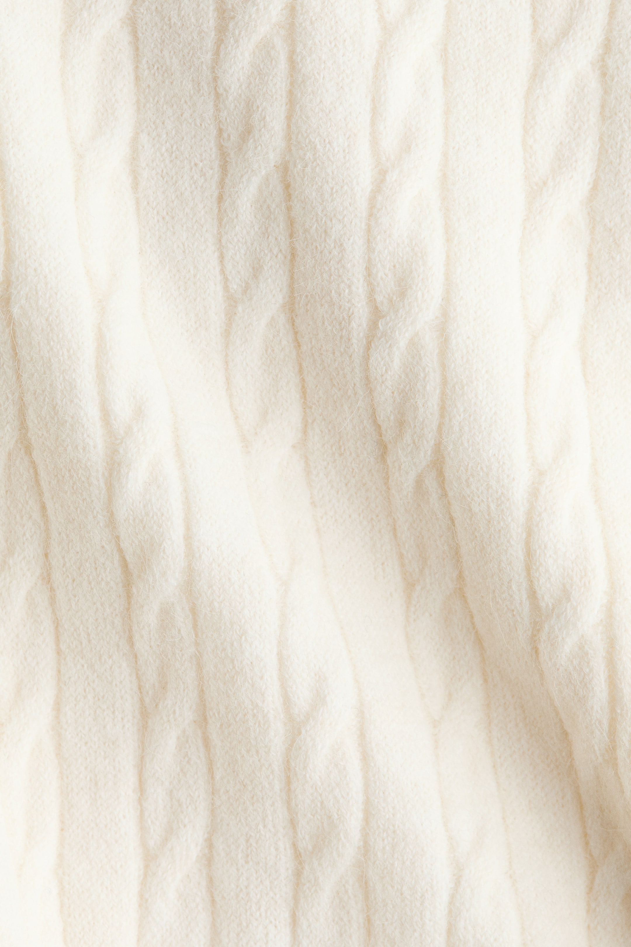 View larger image: Cable-knit dress - Cream - Ladies | H&M 5