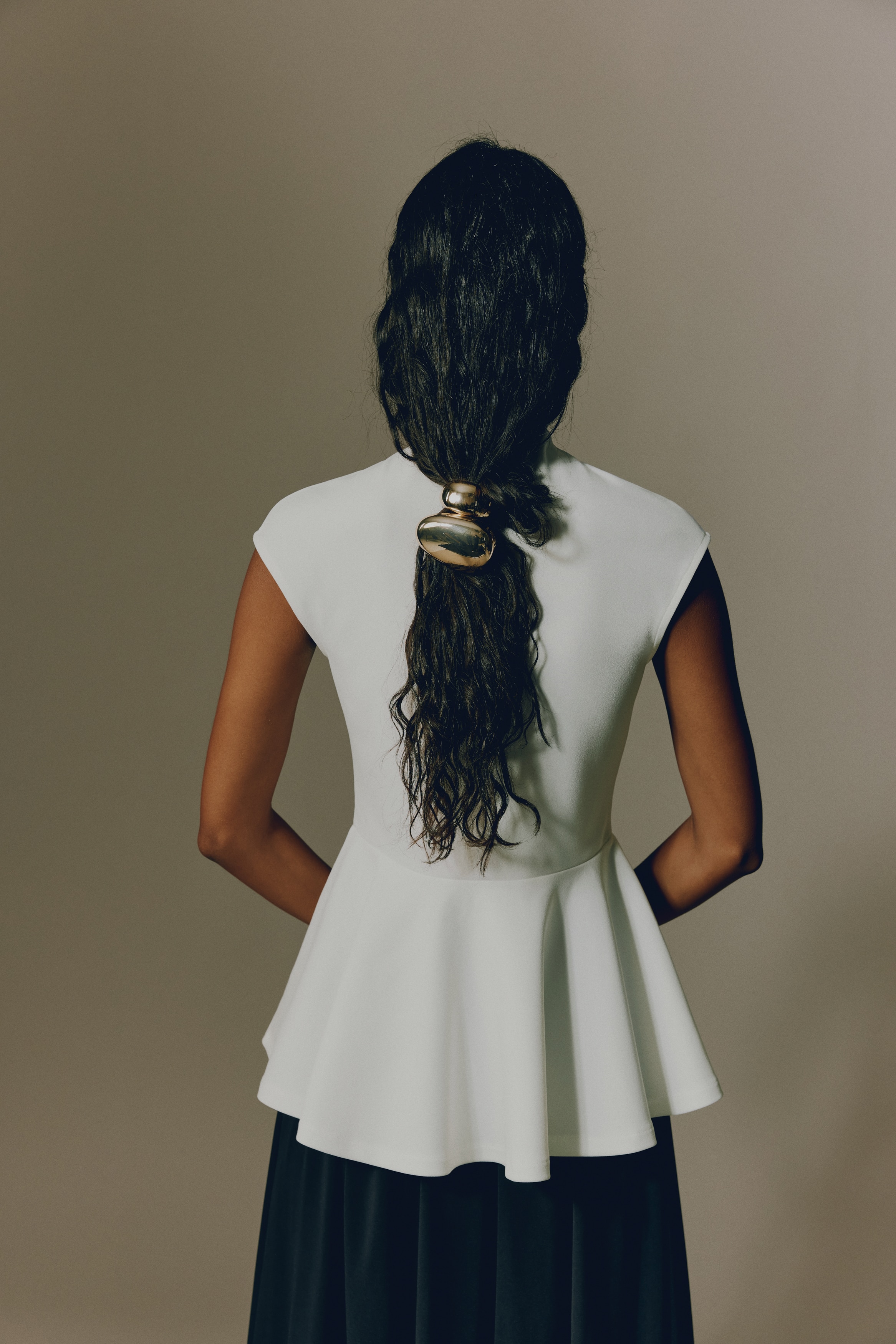 Ponte di Roma peplum top
