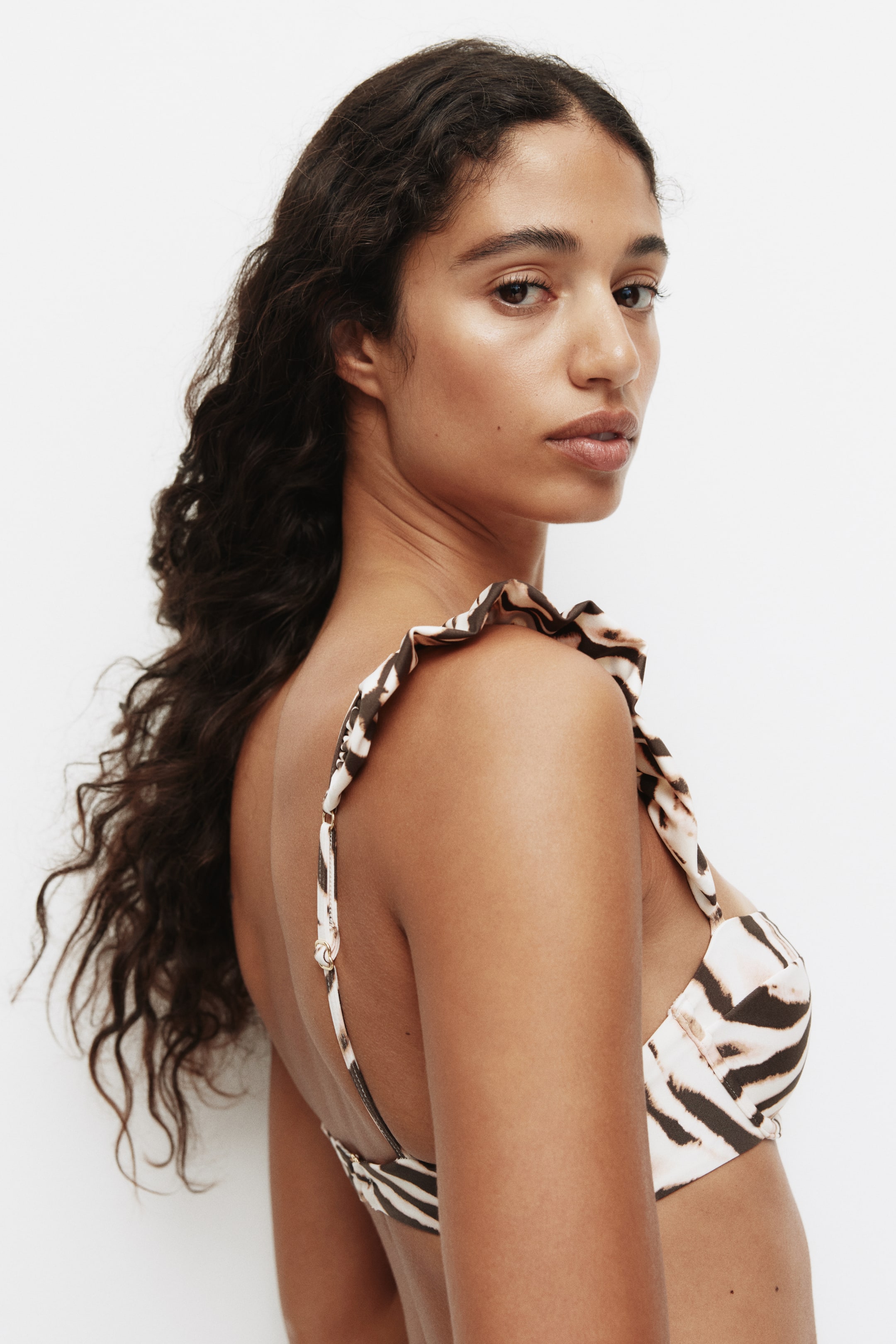 View larger image: Bikini top - White/Zebra print | H&M IN 4