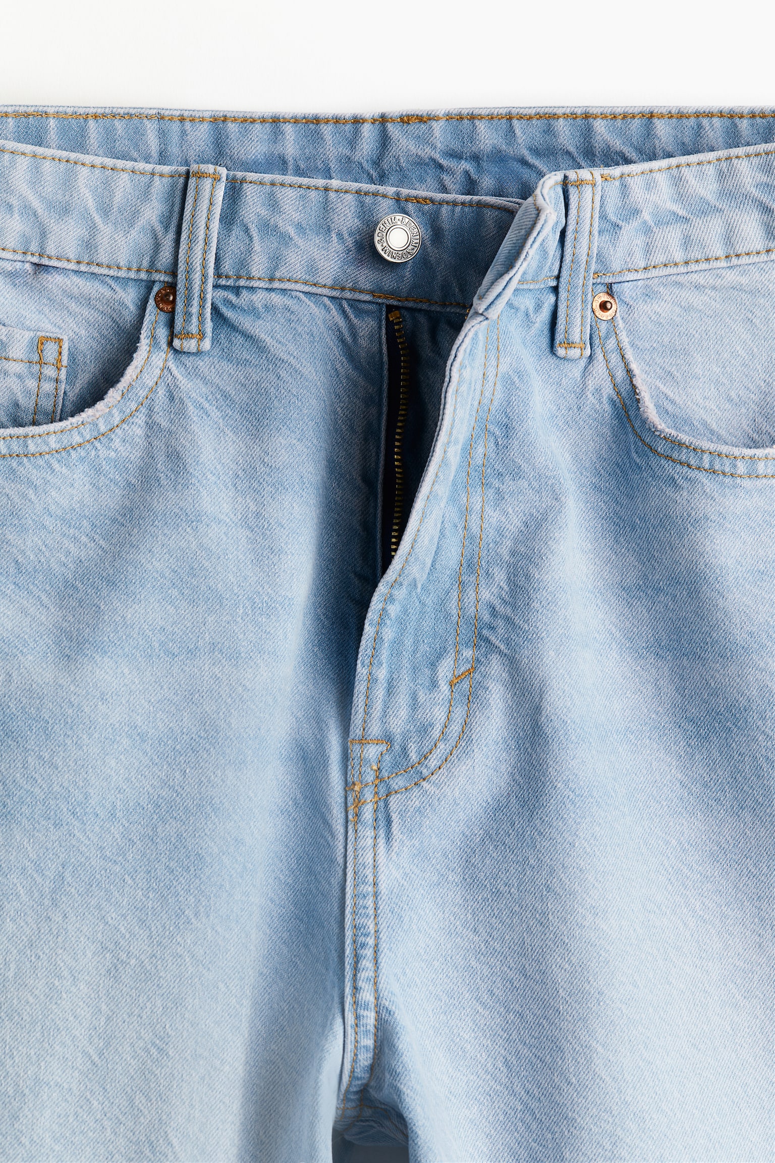 Bermuda Baggy High Denim shorts - Light denim blue/Light denim blue/Beige/White/Black/Dark denim blue - 4