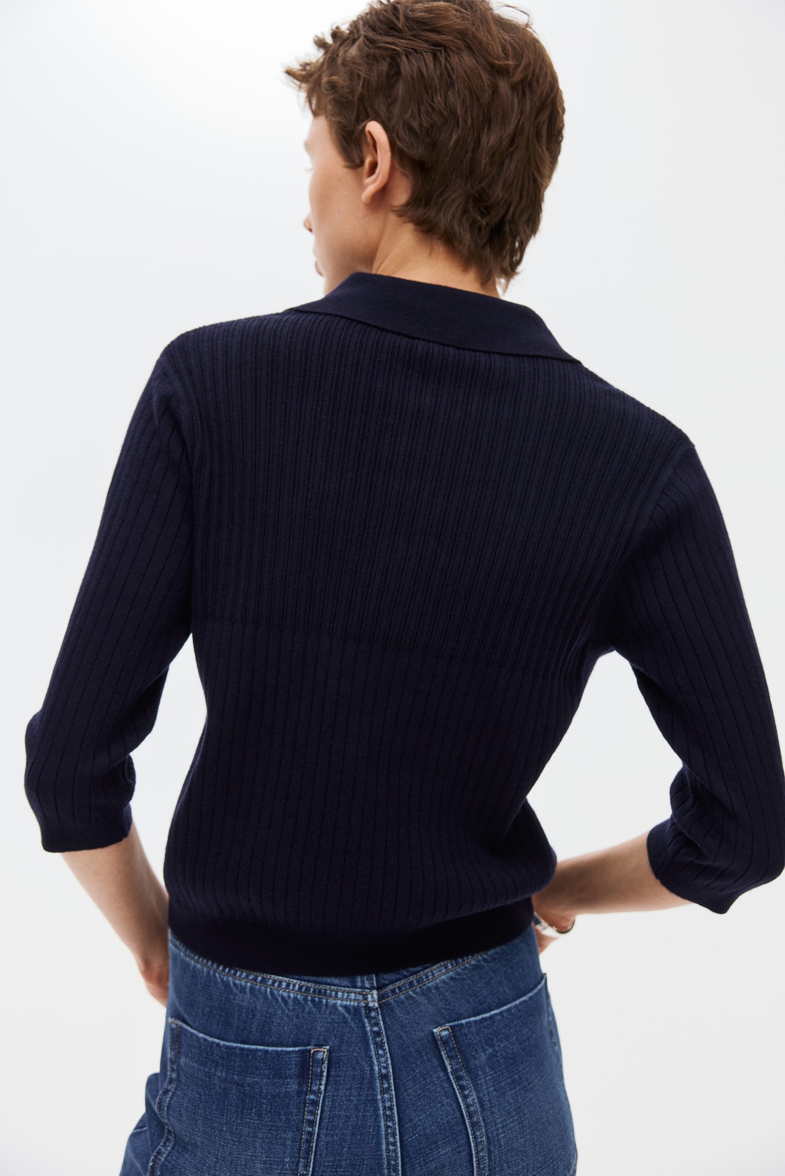 Ribbineulepusero - Laivastonsininen/Tummanbeige - 4