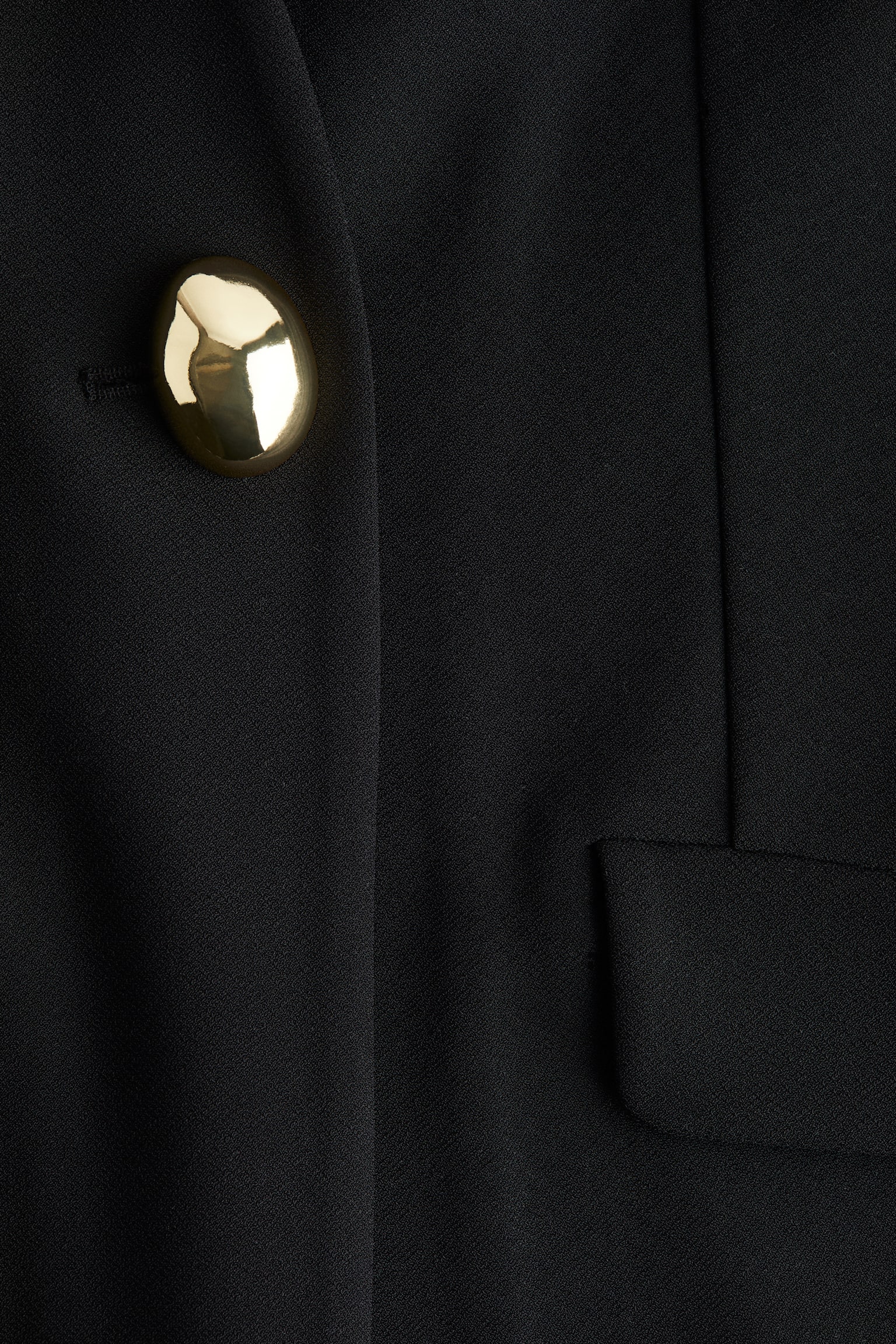 Sako bez goliera - Čierna - 5