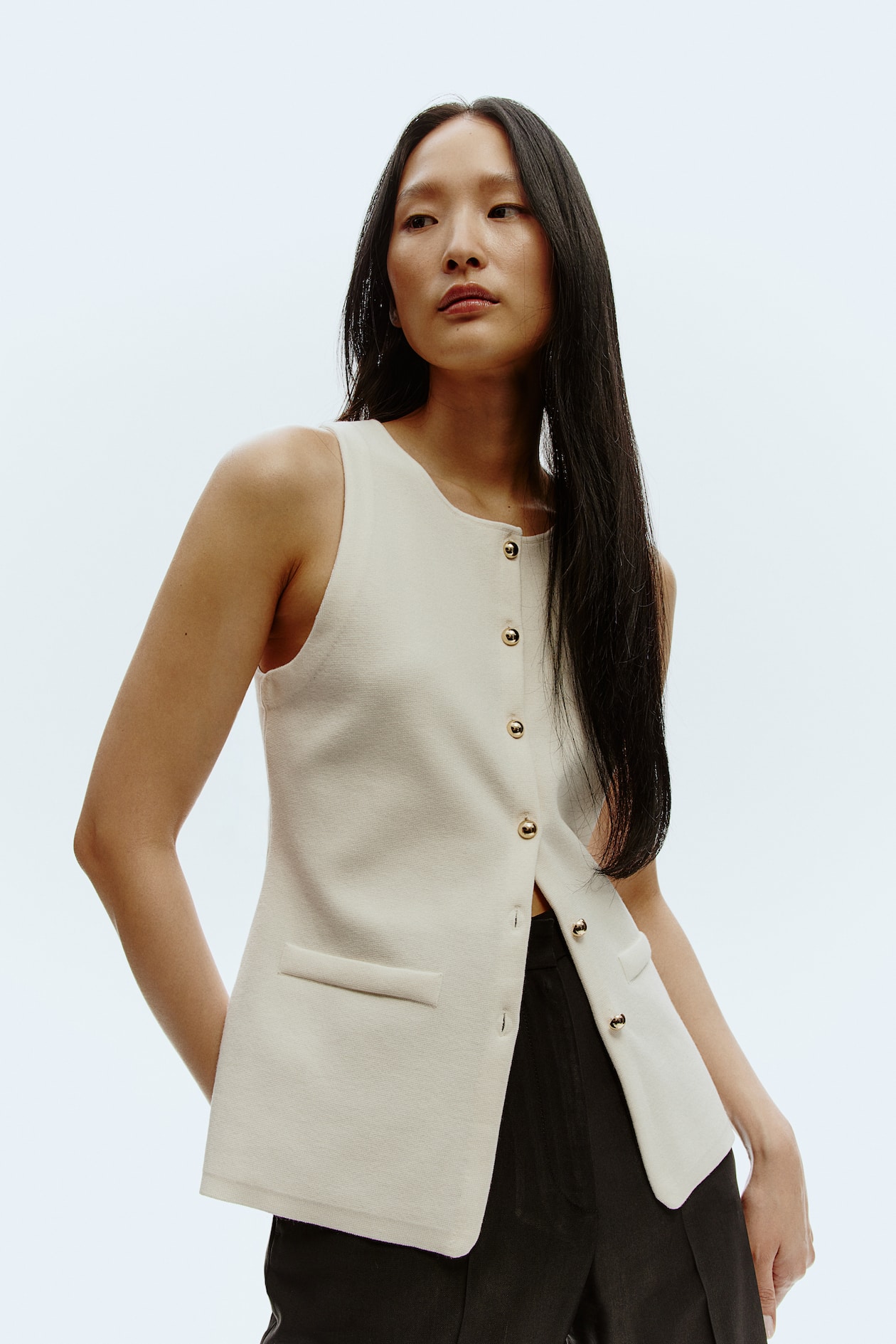 Vest Chaleco De Punto Chaleco Punto Fino Mujer Chaleco De Punto