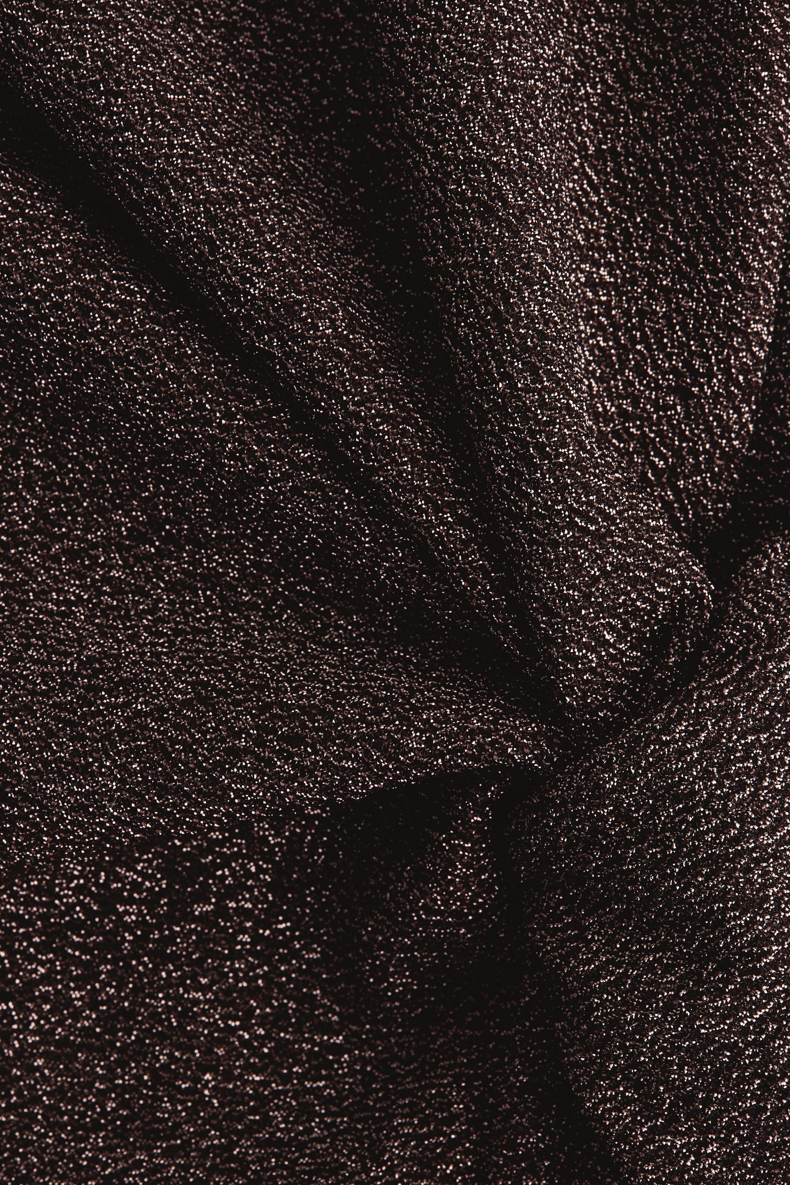 Kjole med snoet detalje - Mørkebrun/Sort/Glitrende/Mørkegrøn/Sort - 3