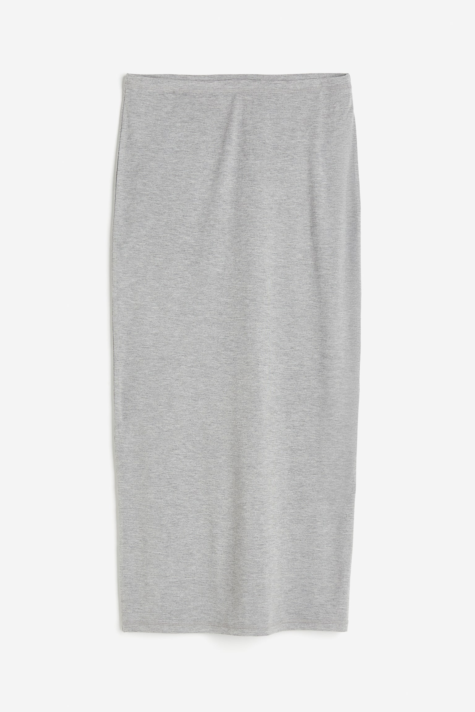 Jersey maxi skirt - Light grey marl - 2