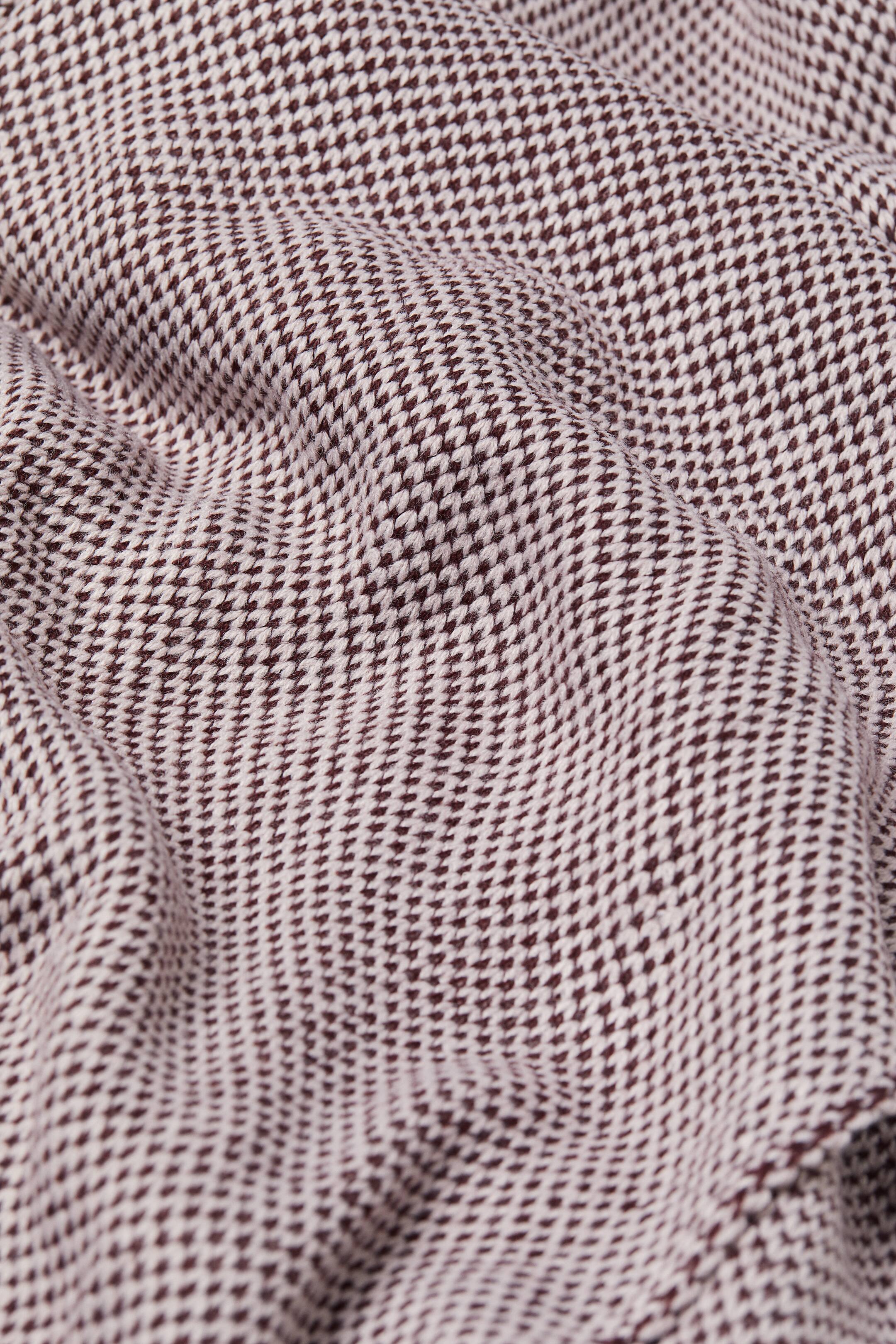 Nagyobb kép megtekintése: Kötött csősál - Púderrózsaszín/sötétszürke - NŐI | H&M HU 2