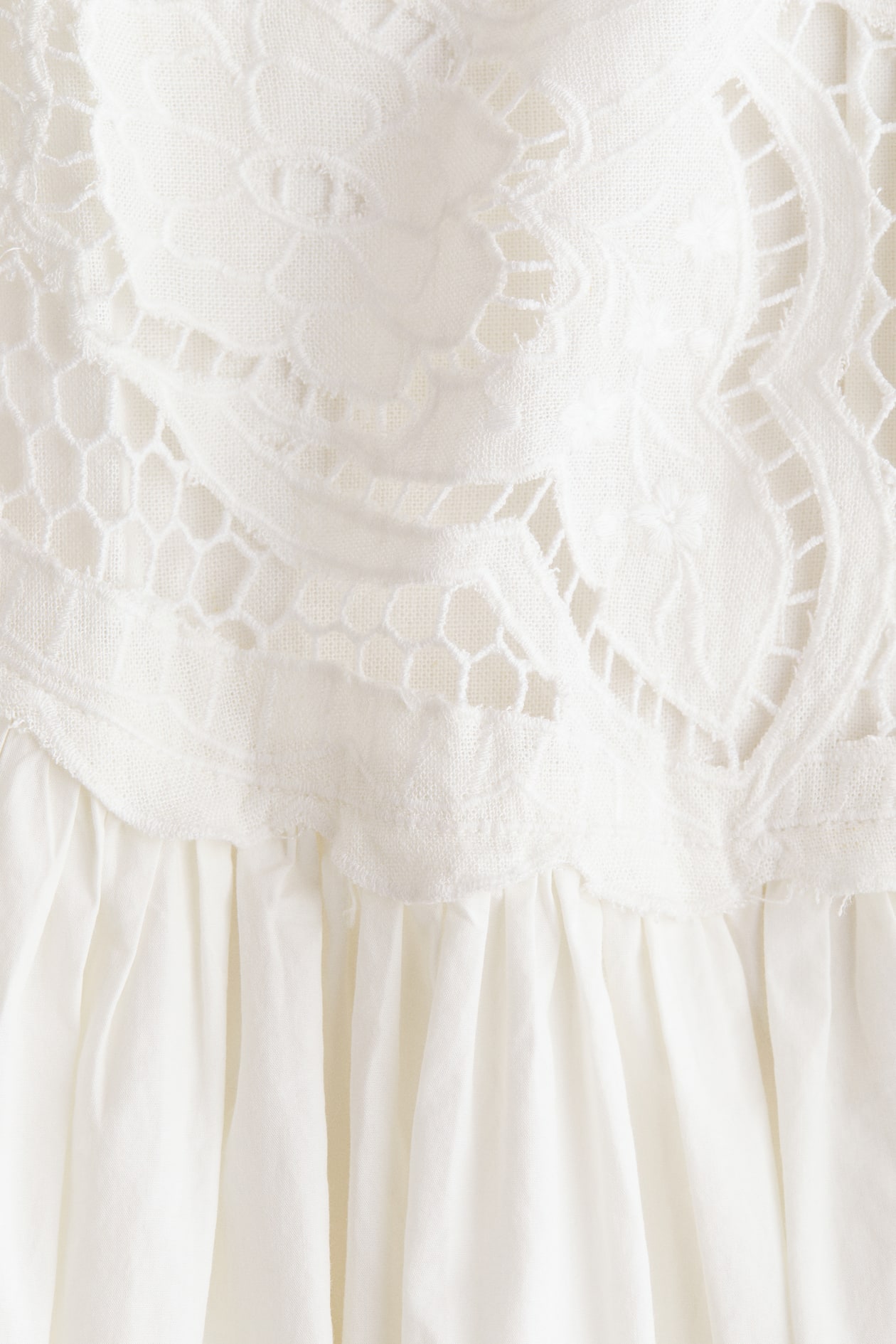 Linen-Blend Dress with Embroidery - image 2