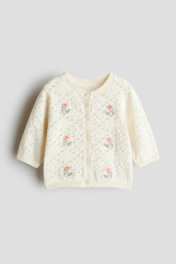 Детские кардиганы H&M Pointelle-Knit Cardigan
