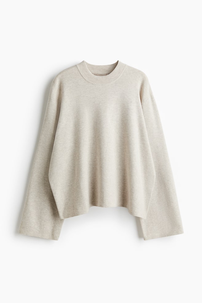 Oversized jumper - Light beige marl/Dark brown/Cream/Grey marl/Navy blue/Dark grey - 1