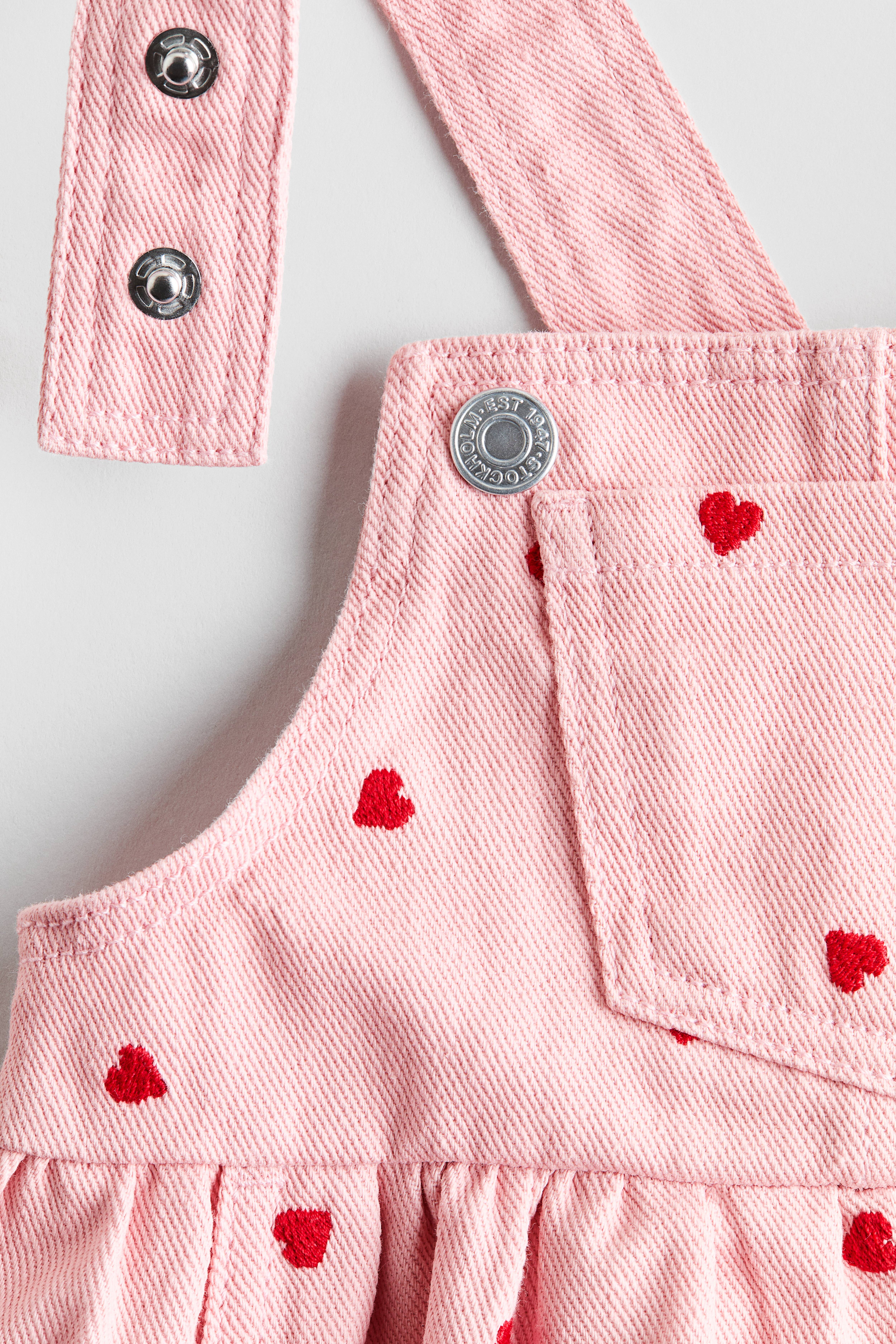 2-Piece Overall Dress and Top Set