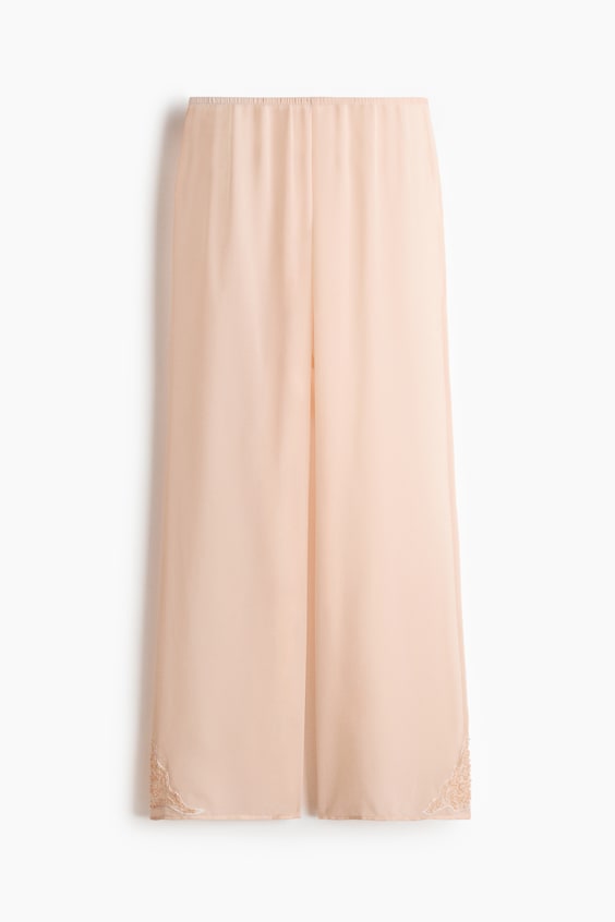 Женские брюки H&M Straight-Leg Pants with Beaded Detail