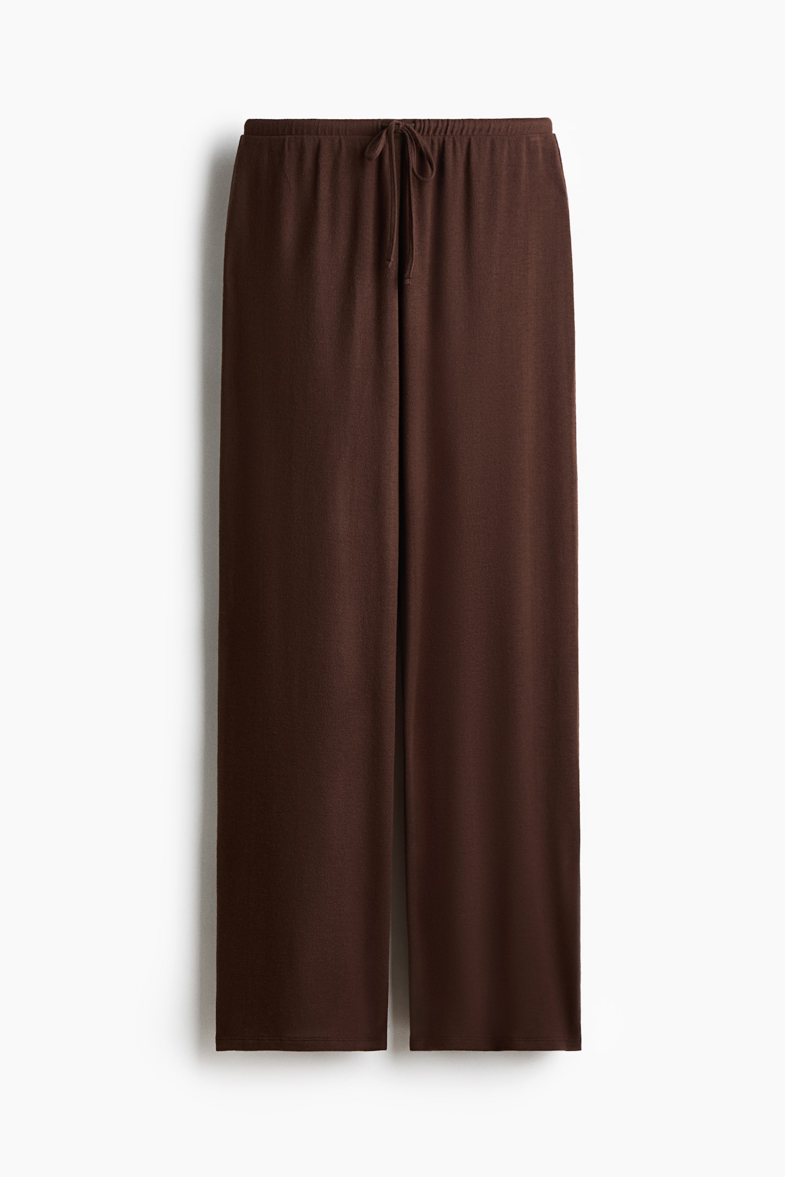 Fine-knit trousers - Brown/Light blue/Light beige - 1