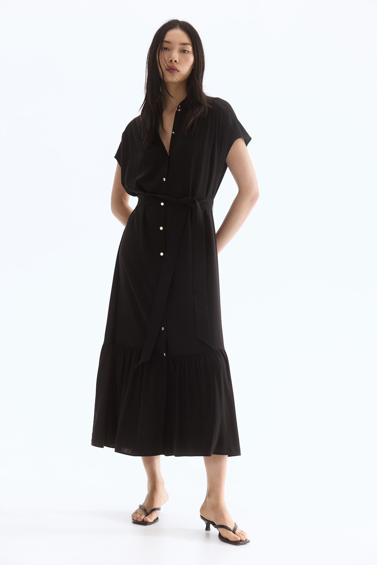 Tie-Belt Shirt Dress - image 3