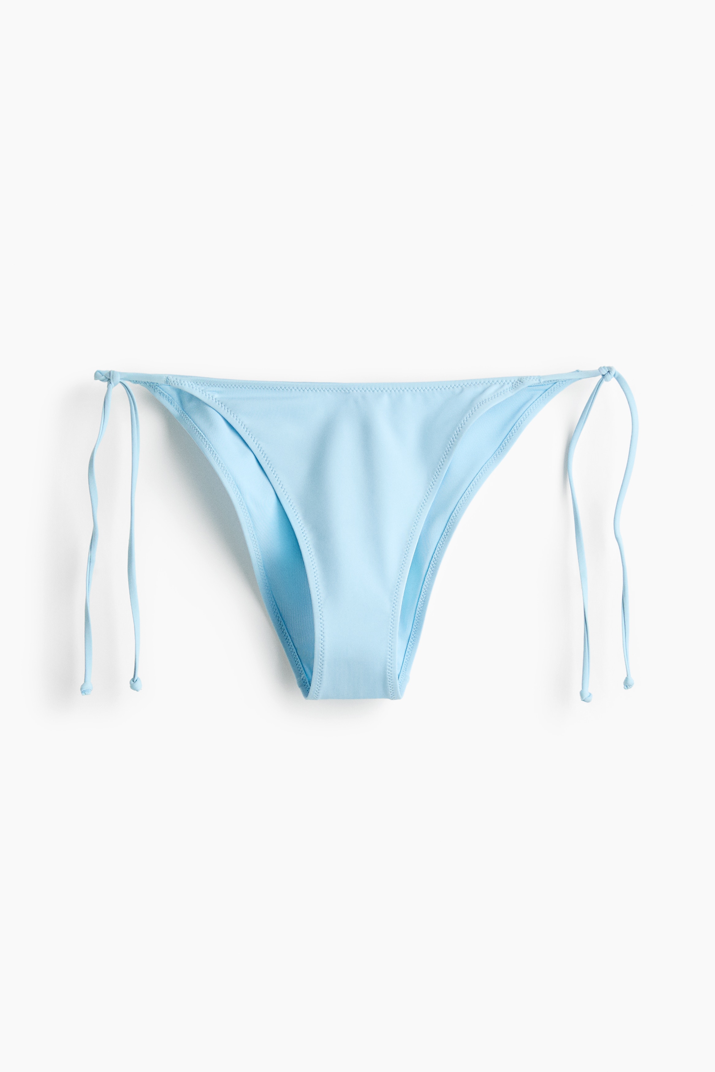 Tie Bikini Bottoms - Light blue/Yellow/Dark brown/floral