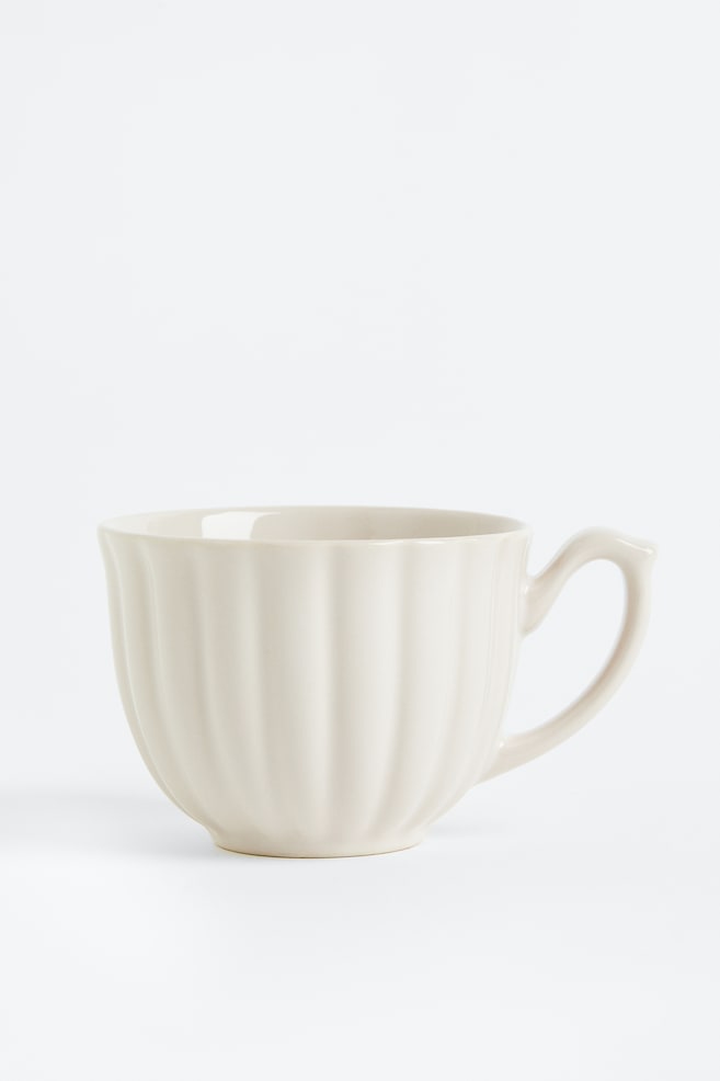 Porcelain cup - Light beige/Green  - 1