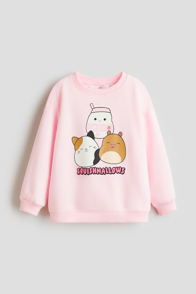 Printed sweatshirt - Light pink/Squishmallows/White/Hello Kitty/Pink/Minnie Mouse/Cream/Hello Kitty/Pink/Hello Kitty/Light blue/Cinnamoroll/Light beige/Lilo & Stitch - 1
