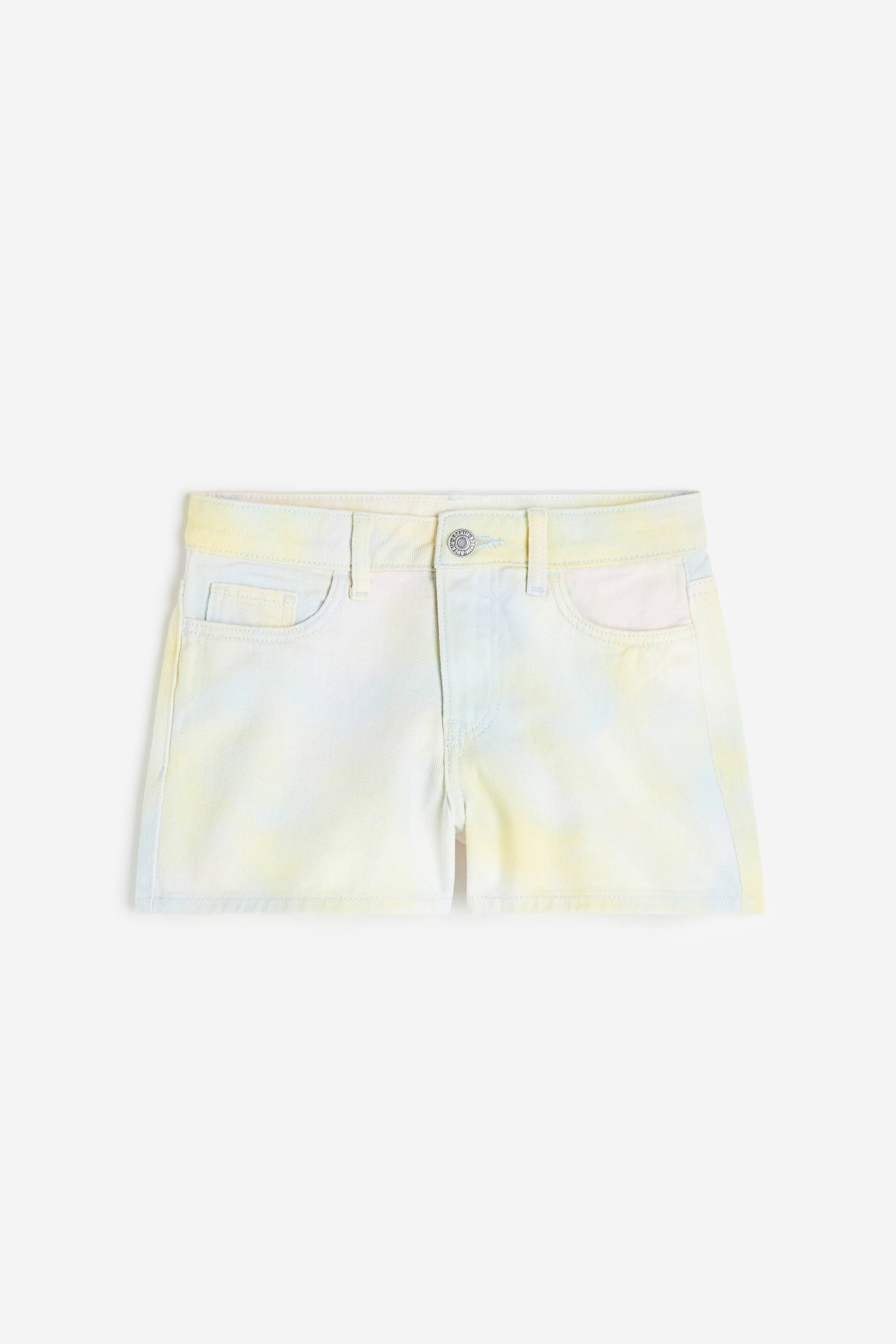 查看大圖: 休閒剪裁高腰短褲 - 淺黃色/淺藍色 - Kids | H&M 1