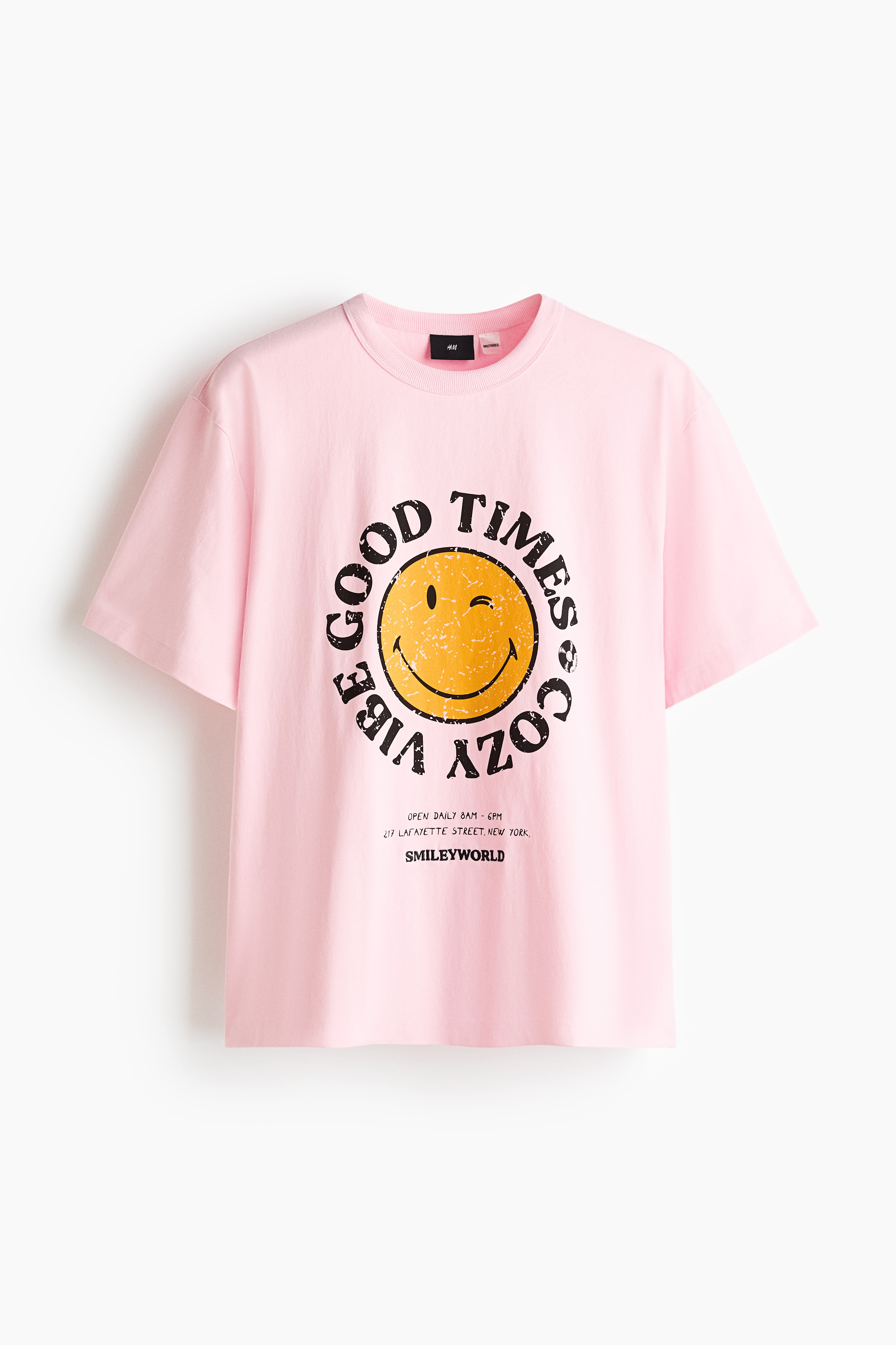 ルーズフィット プリントコットンTシャツ - Light pink/SmileyWorld®/Dark brown/SmileyWorld®/White/SmileyWorld®/Green/SmileyWorld®