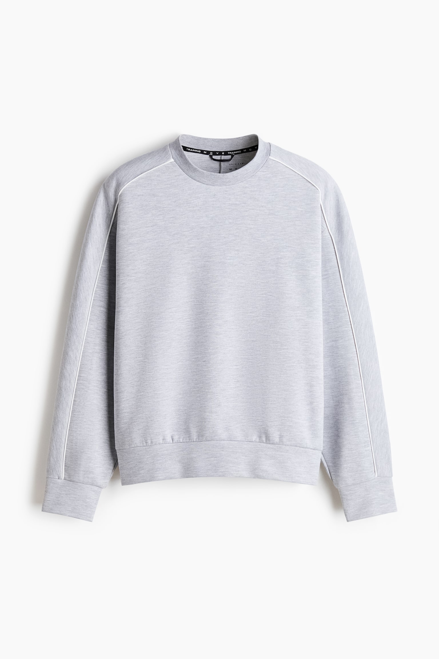 סווטשירט ספורט DryMove™‎ Oversized Fit - אפור בהיר מלאנז' - 2