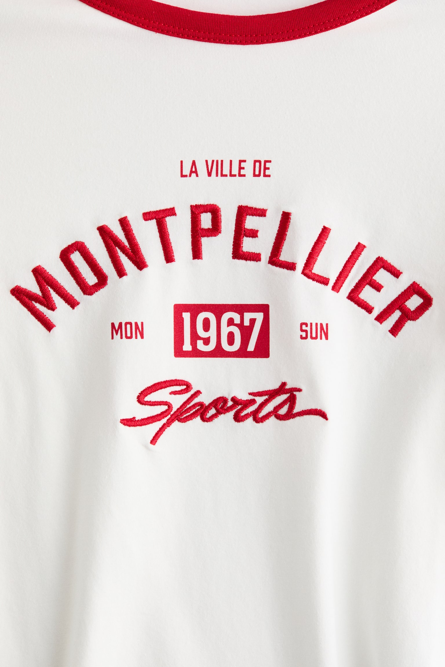 Tricou ajustat din bumbac - Alb/Montpellier/Gri-închis/Pâtisserie/Bej-deschis/Douceur de Vivre/Galben-deschis/1956/Albastru-deschis/Poétique - 5