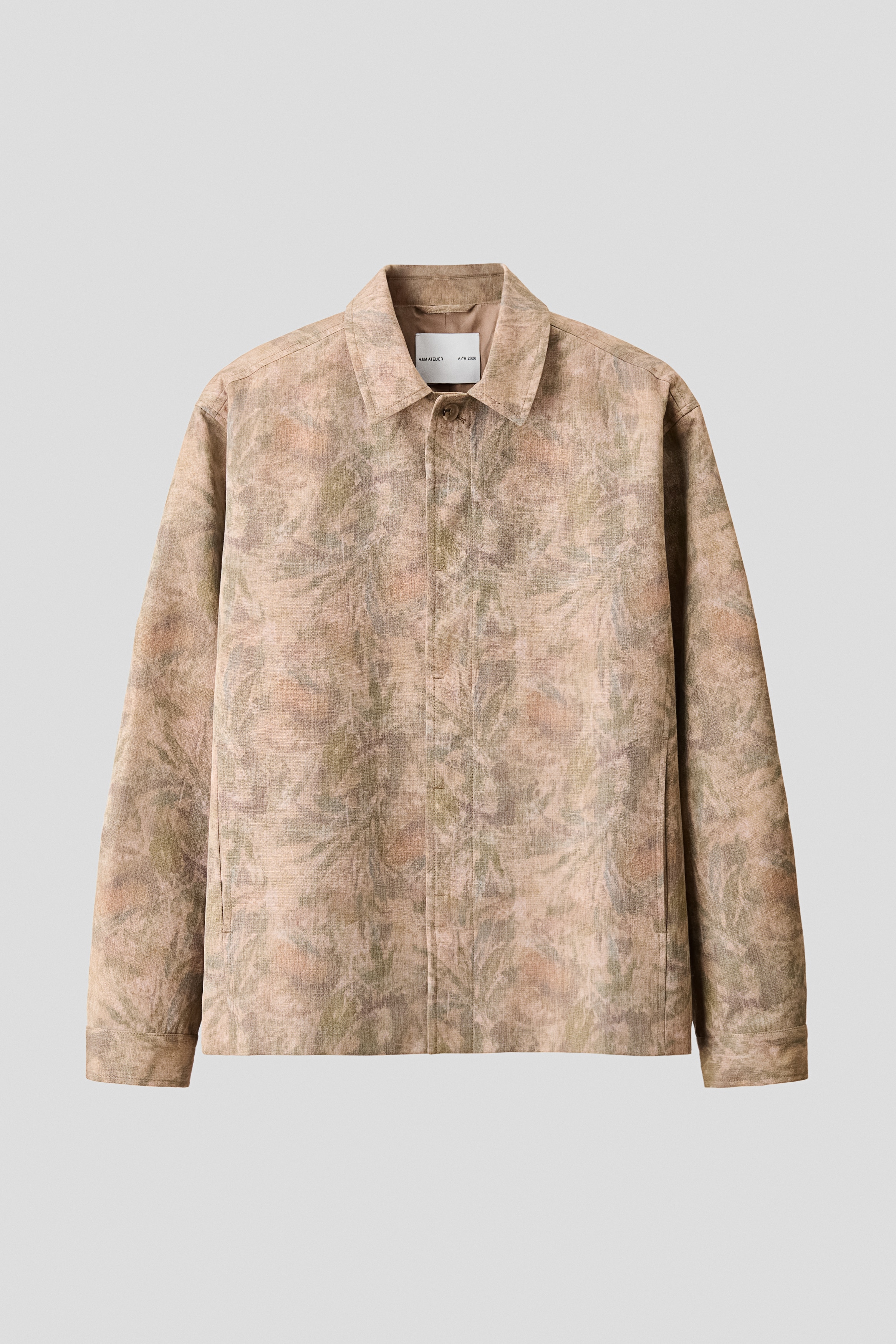 Overshirt - Helles Graubraun/Gemustert