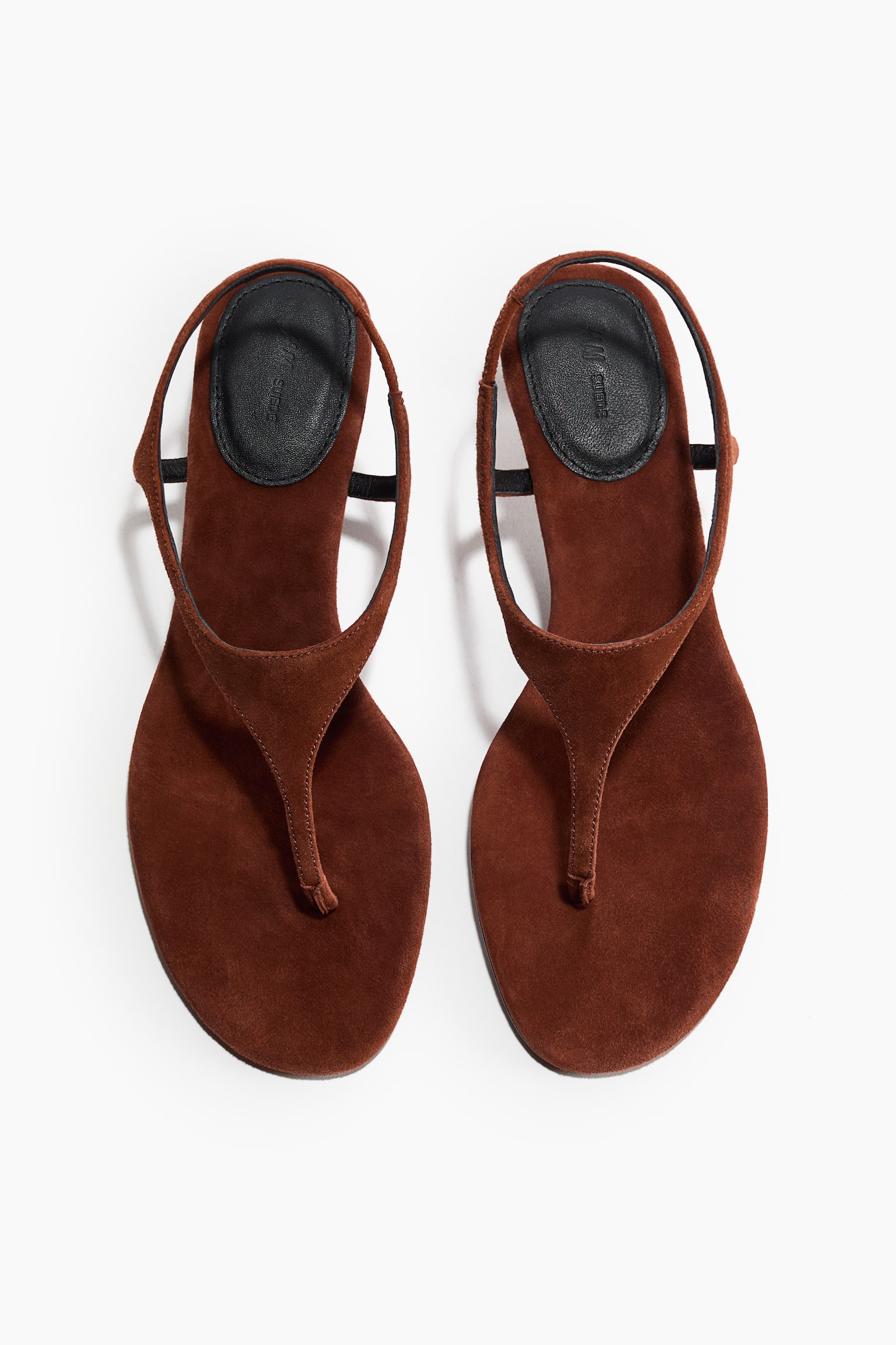 Heeled suede sandals - Brown/Khaki green/Faux crocodile - 5