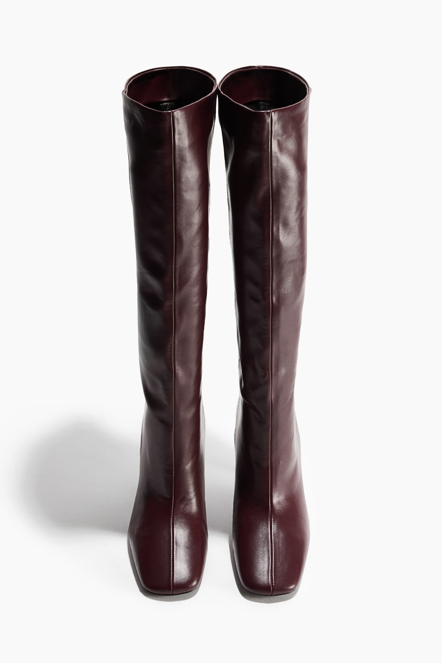 Женские ботинки H&M Knee-High Sock, цвет: Бордовый — фото 3