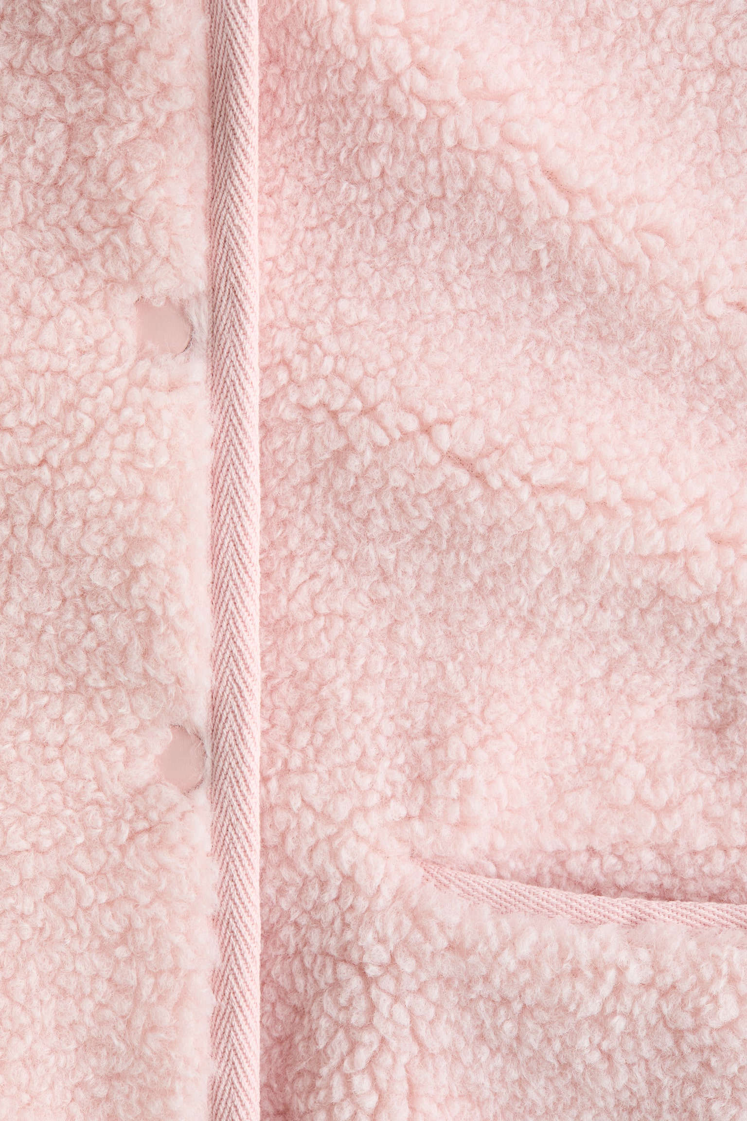 Jakke i teddybear - Lys rosa - 2