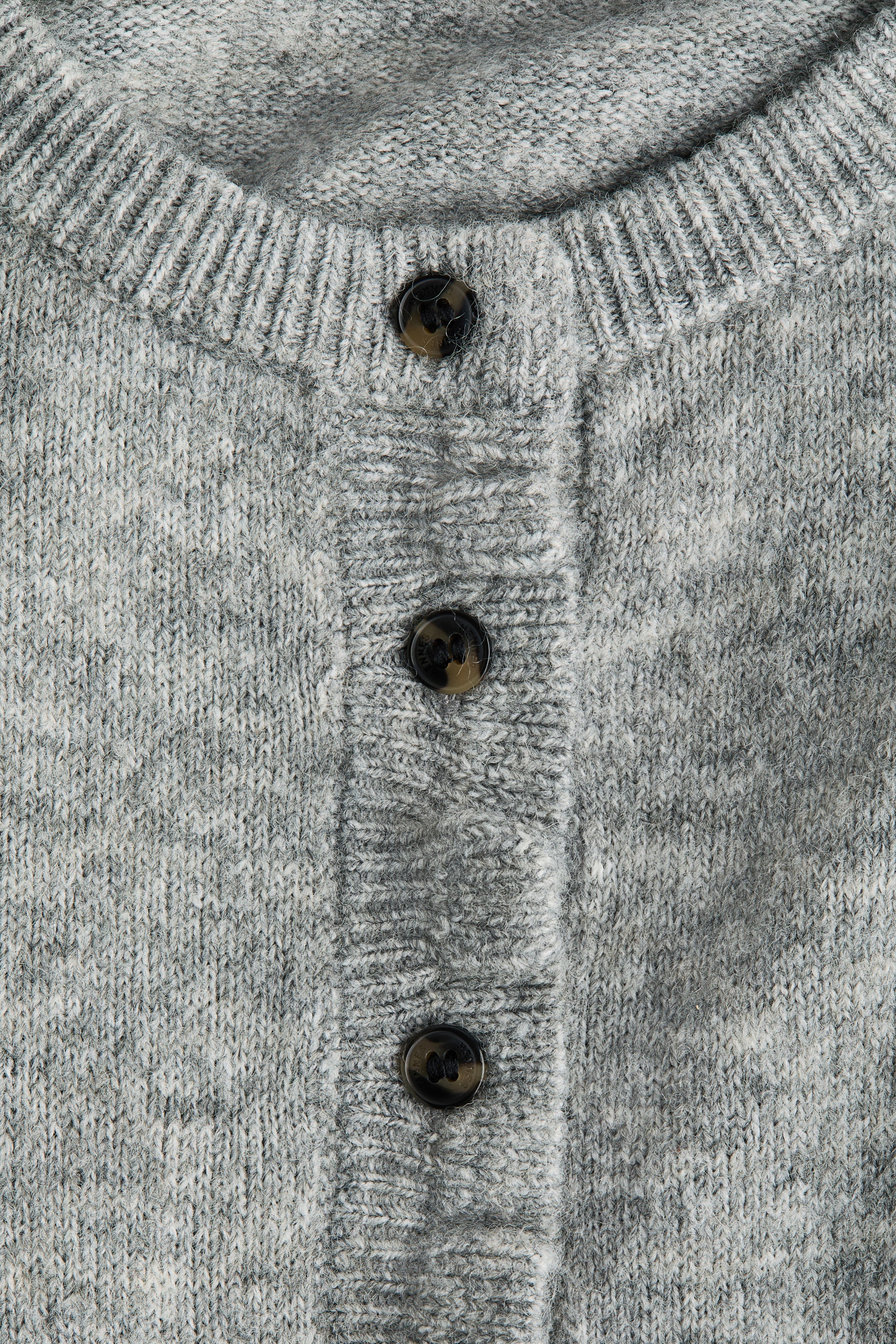 View larger image: Frill-trimmed cardigan - Grey marl - Ladies | H&M IE 5