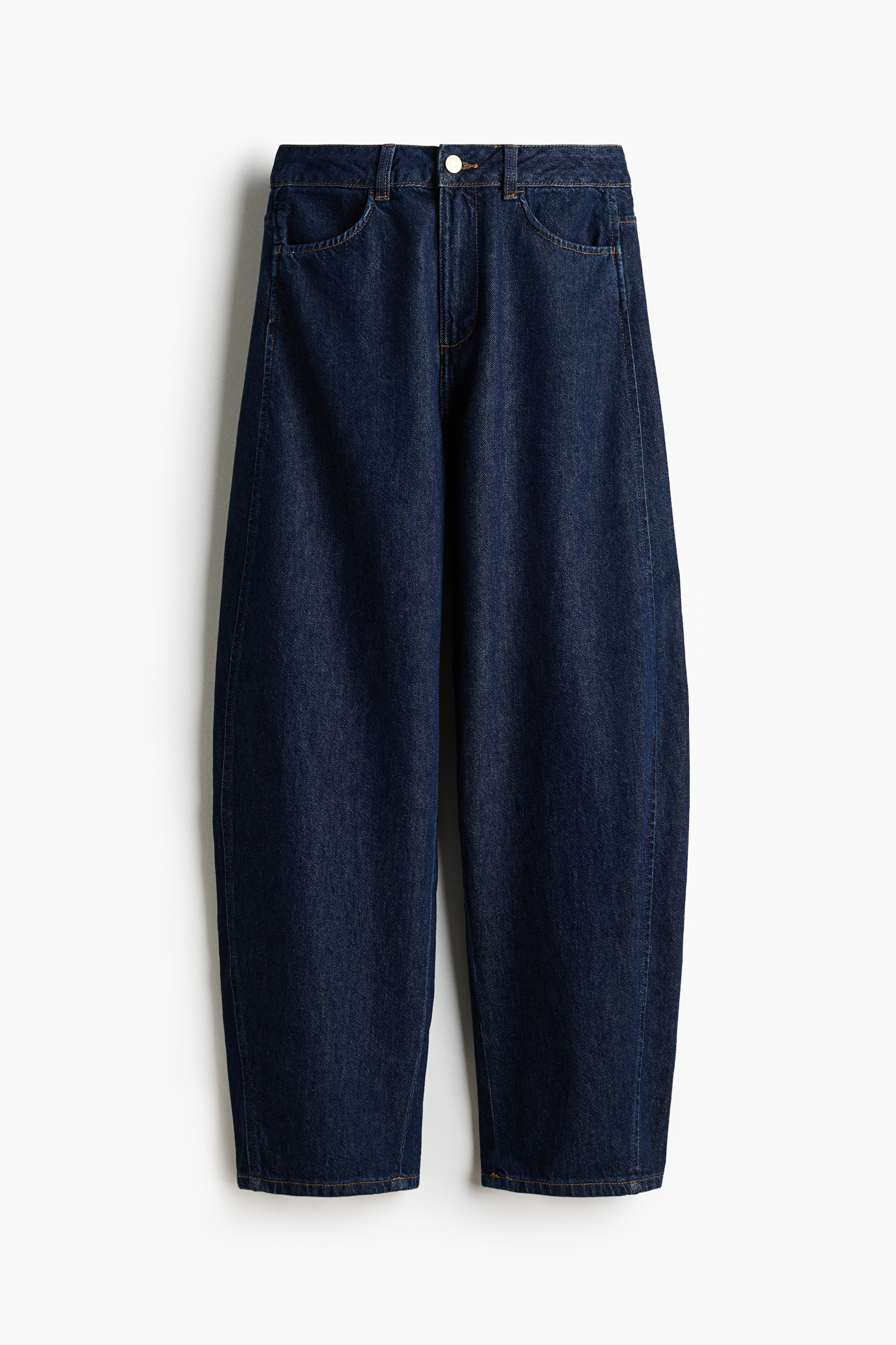 Balloon High Waist Jeans - Dark denim blue