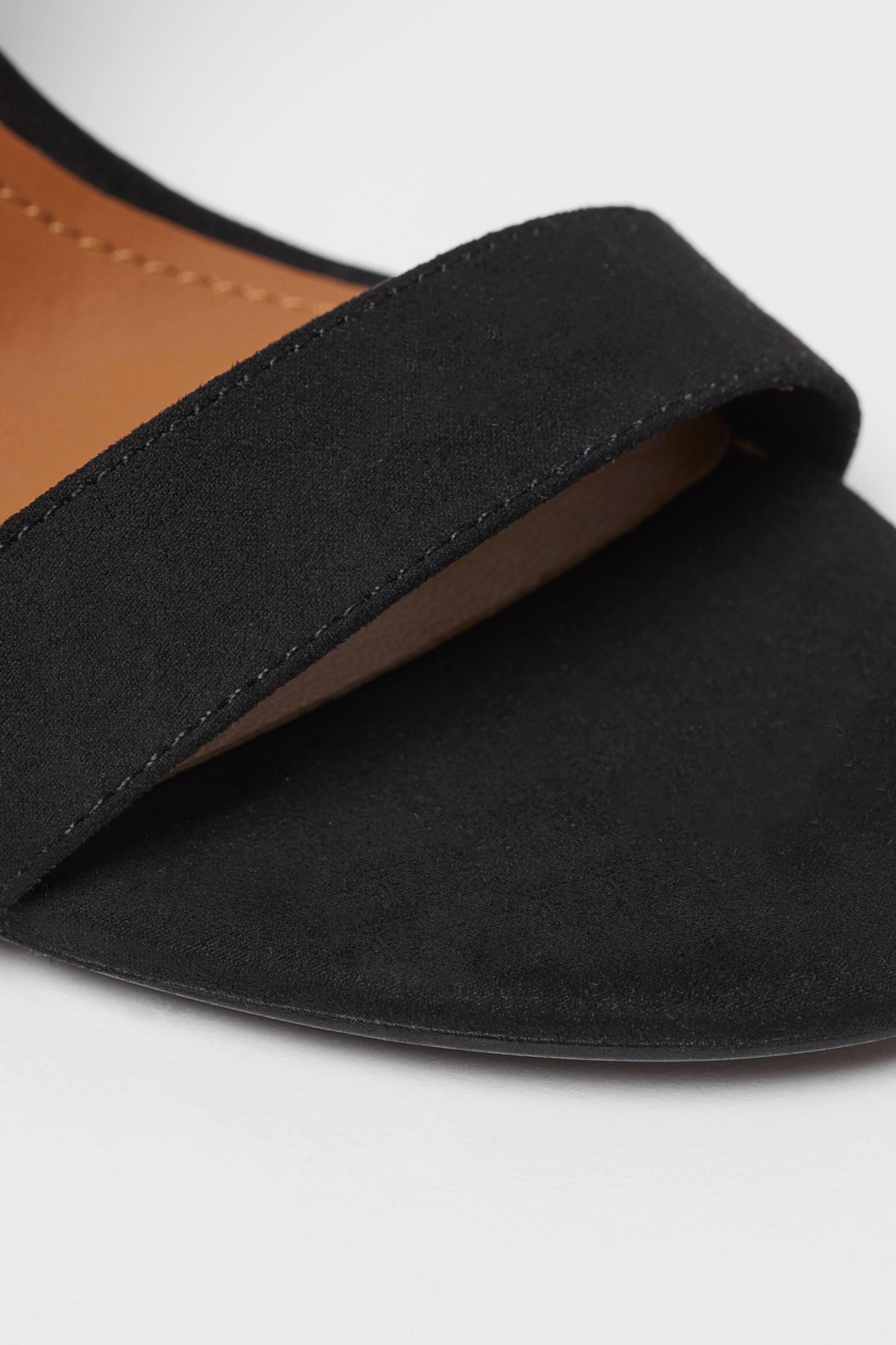 Zobrazit větší obrázek: Sandály se zavazováním - Černá - ŽENY | H&M CZ 3