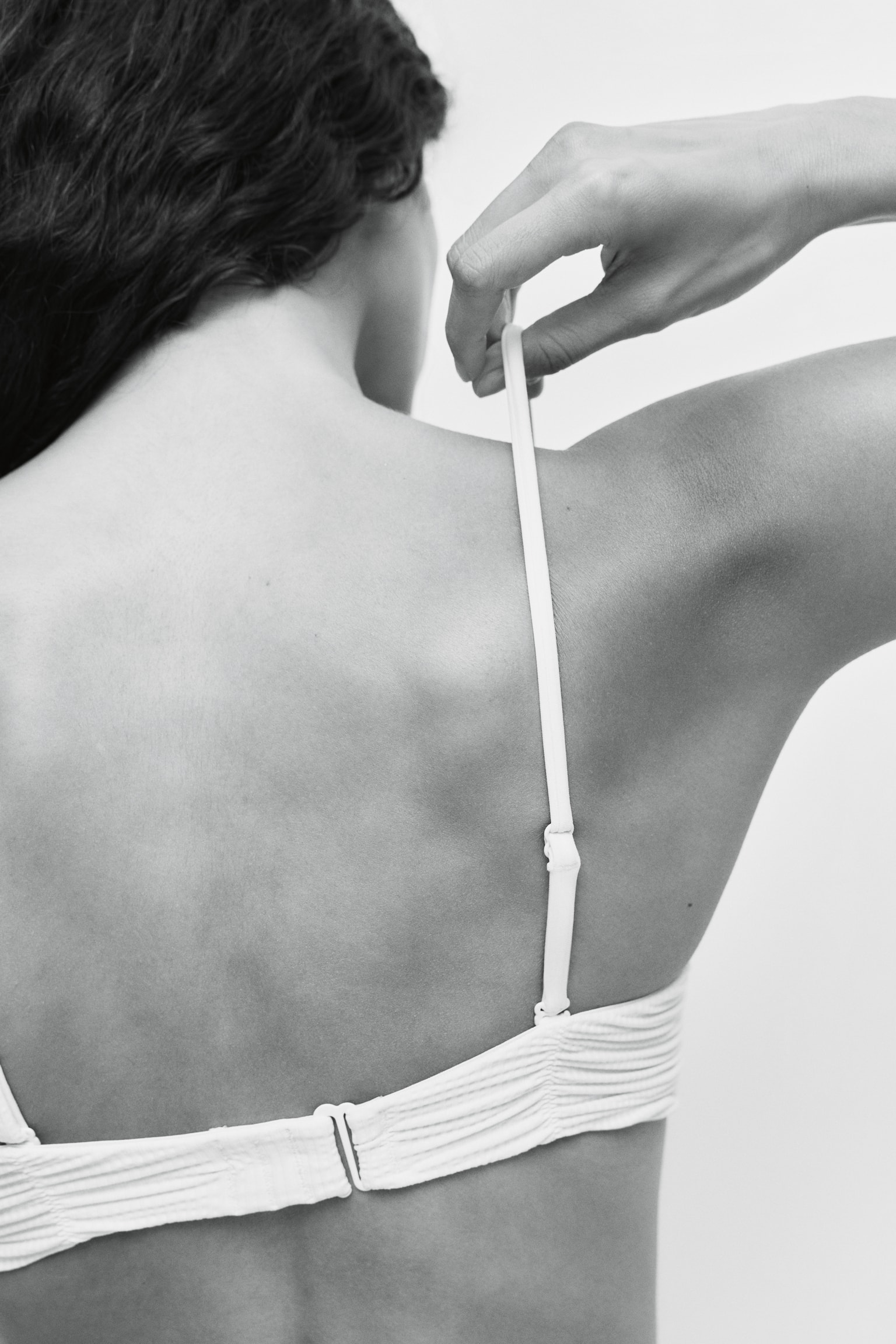 Padded balconette bikini top - Light yellow/White - 4